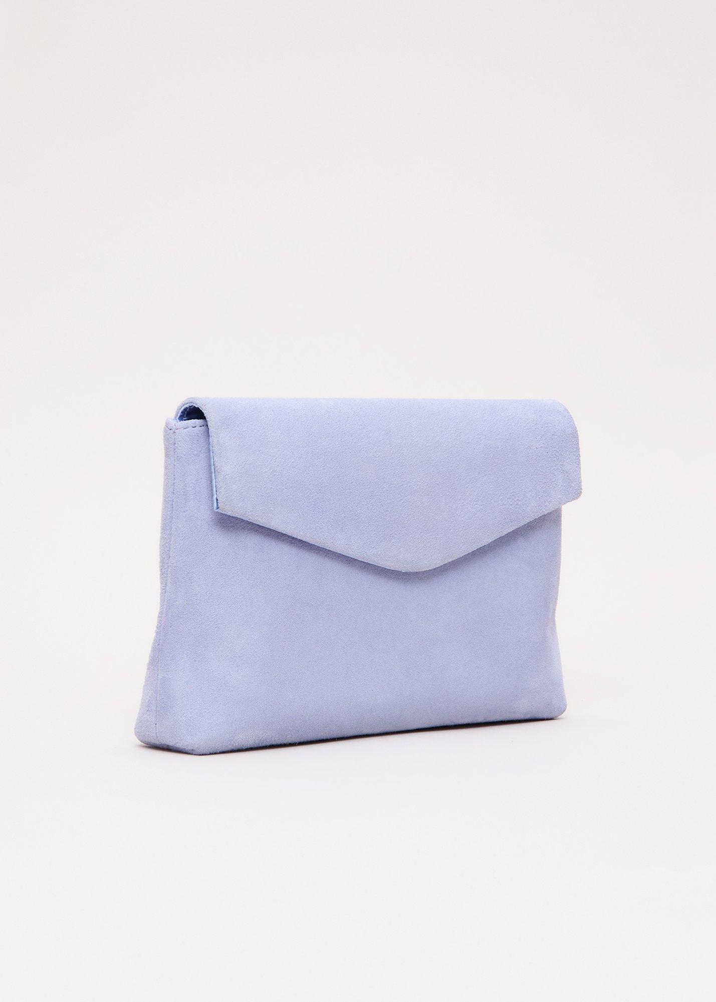 Suede Clutch Bag