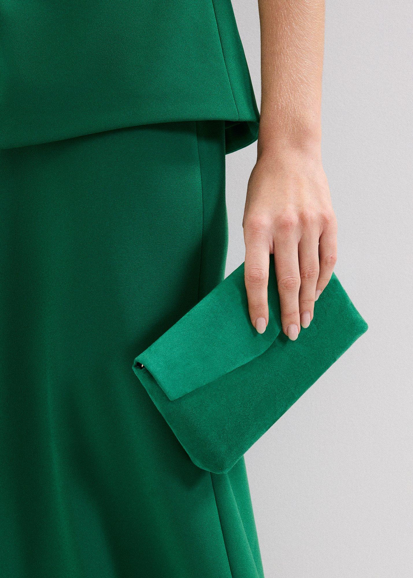 ${product-id}-Suede Clutch Bag-Green-${view-type}