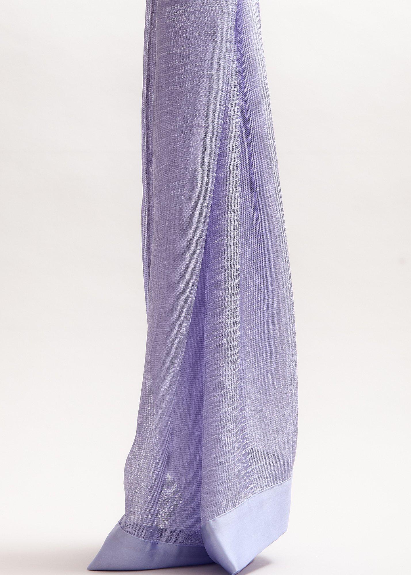 Satin Trim Scarf