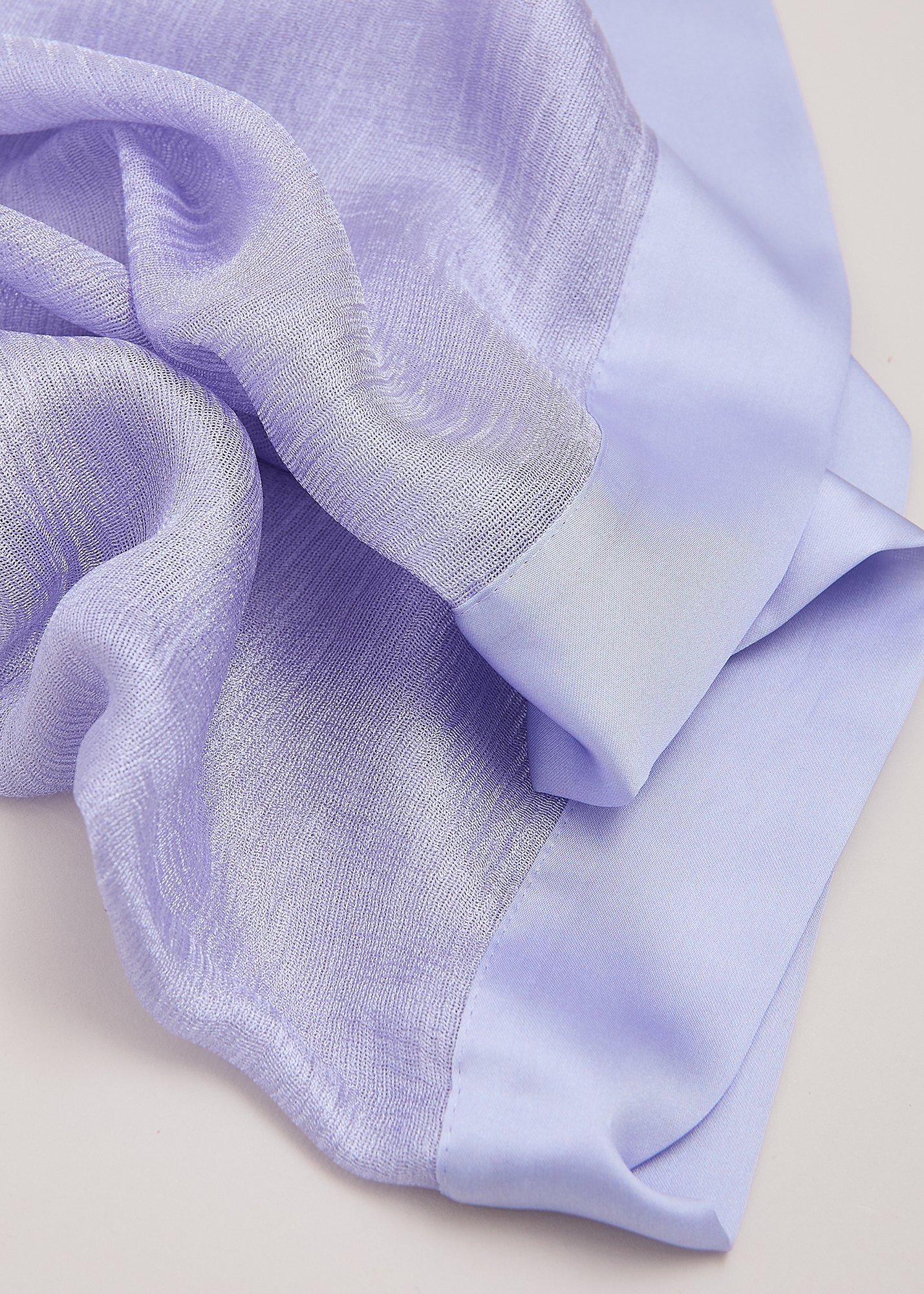 Satin Trim Scarf