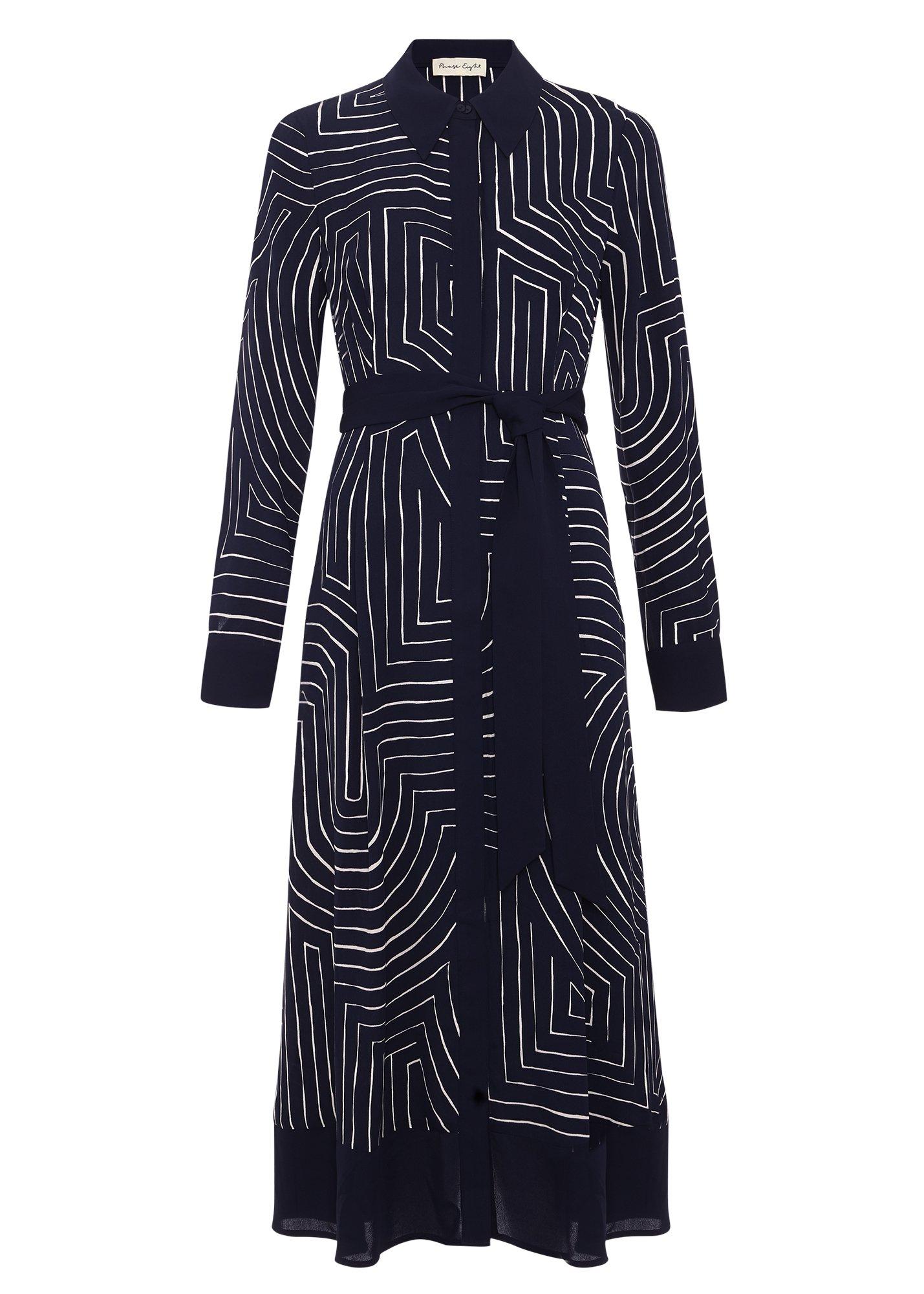 ${product-id}-Charlotte Midi Shirt Dress-Navy/Ivory-${view-type}