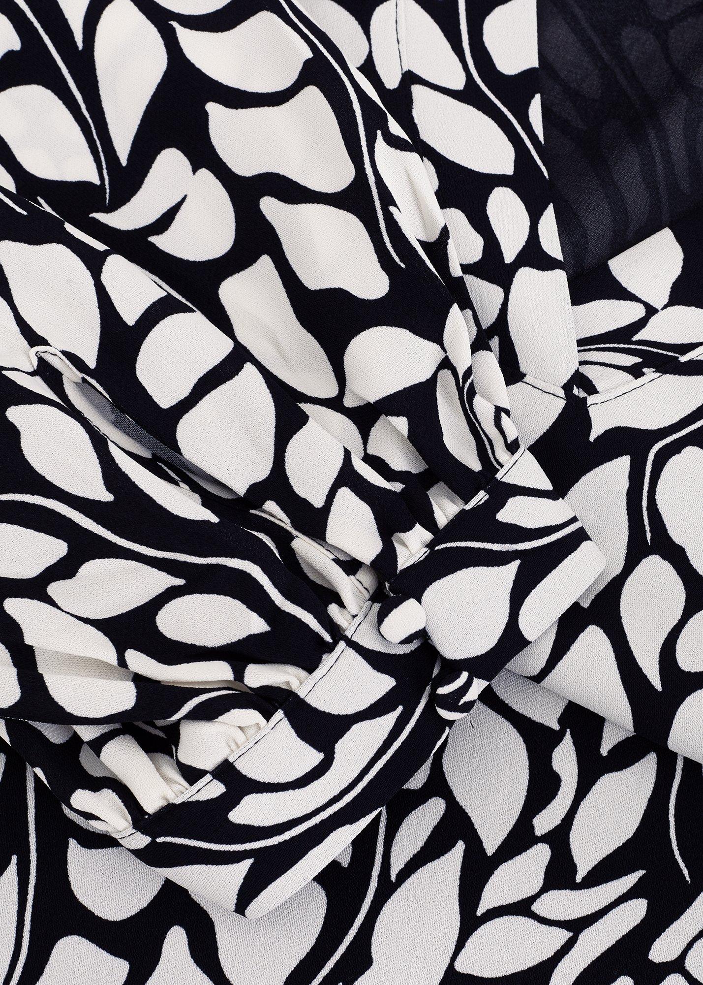 ${product-id}-Milicia Leaf Tunic Dress-Black/Ivory-${view-type}
