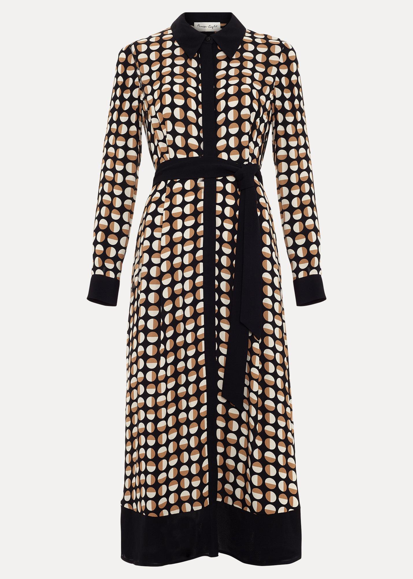 ${product-id}-Naomi Spot Shirt Midi Dress-Neutral-${view-type}