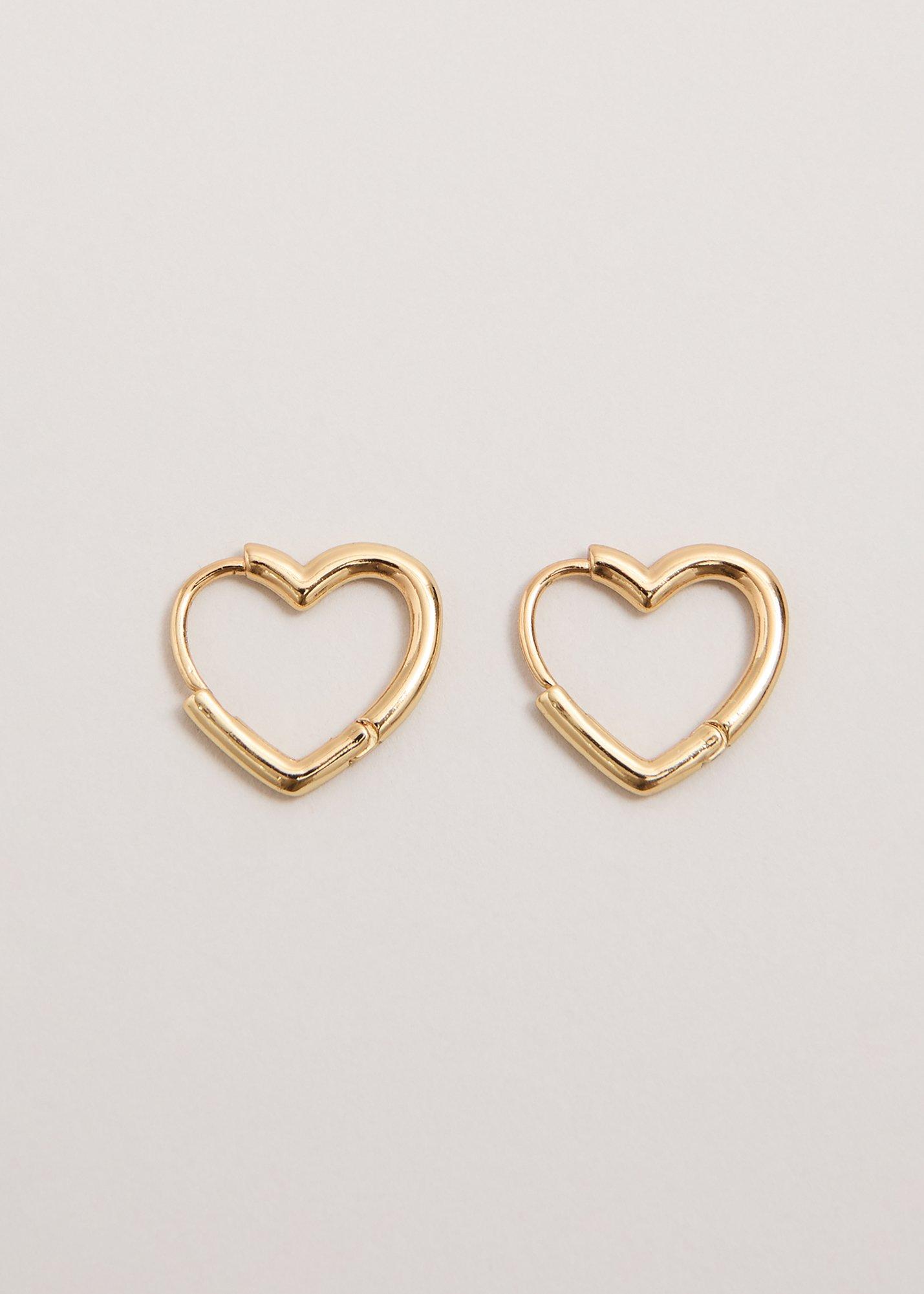 Heart Hoop Earrings