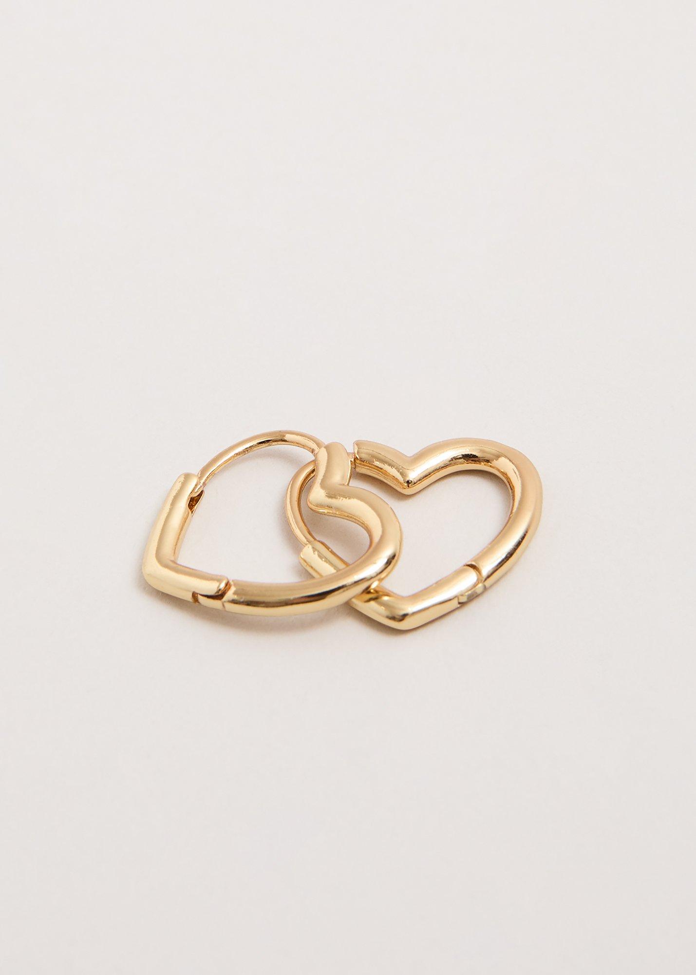 Heart Hoop Earrings