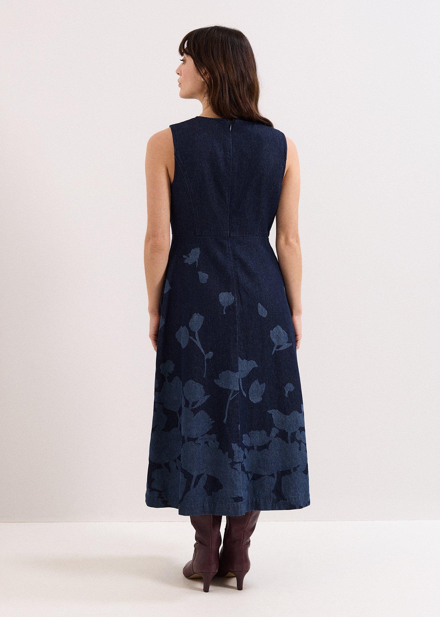 ${product-id}-Juliette Floral Denim Midi Dress-Denim-${view-type}