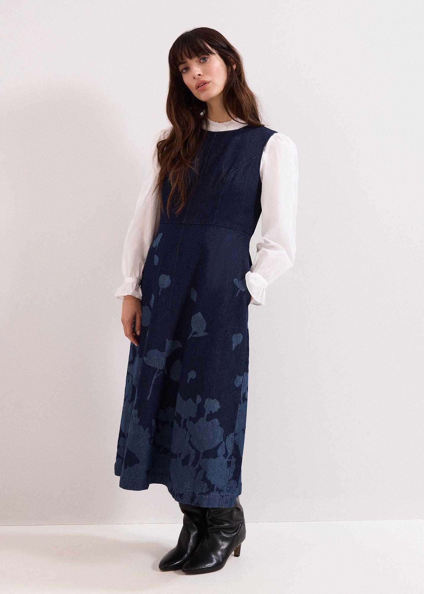 ${product-id}-Juliette Floral Denim Midi Dress-Denim-${view-type}