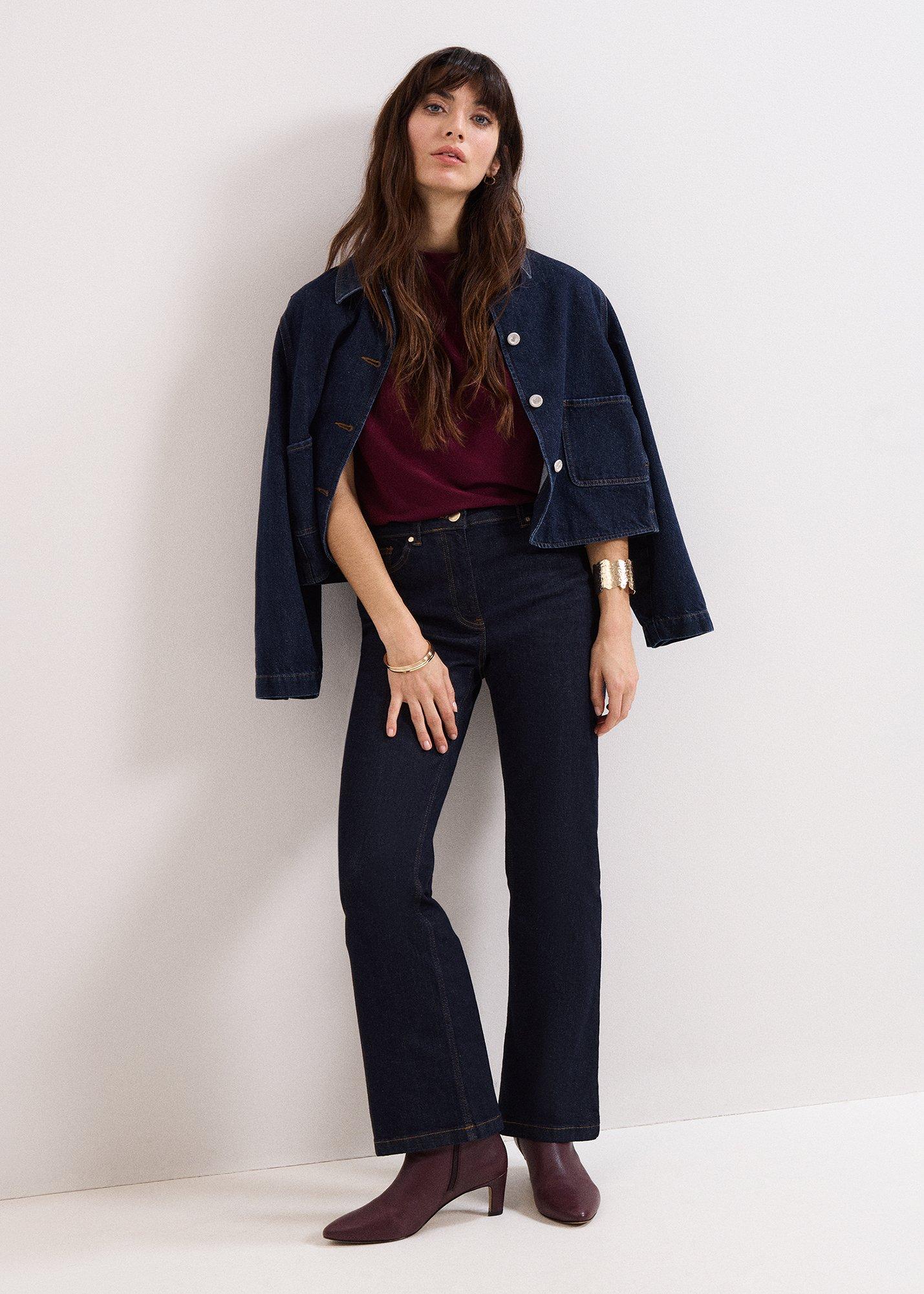 ${product-id}-Paige Ponte Gold Button Top-Burgundy-${view-type}