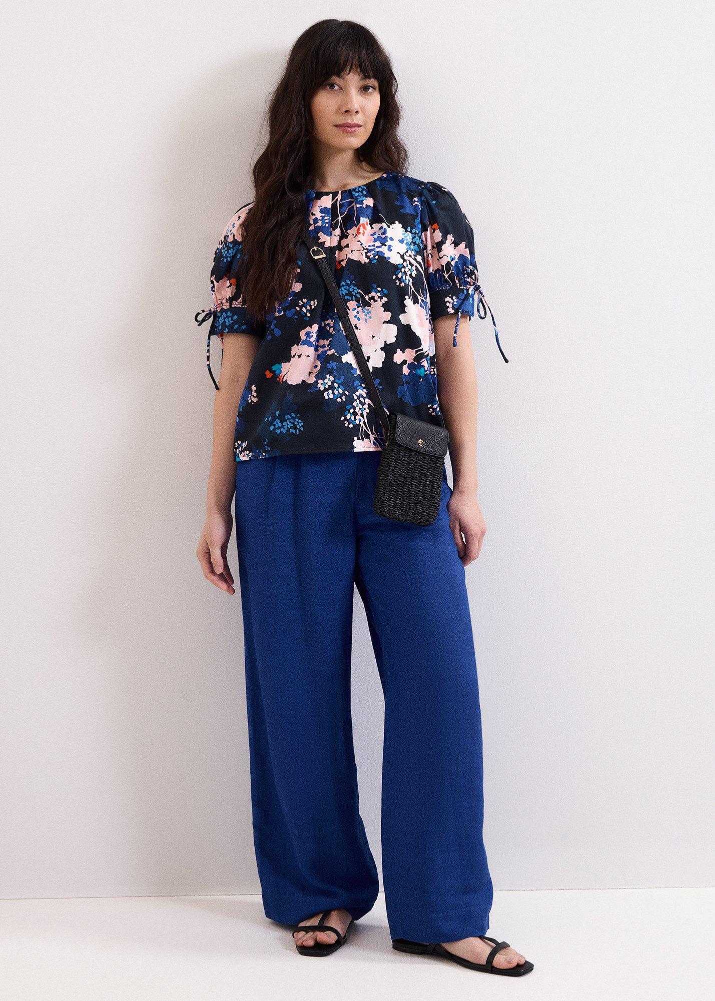 ${product-id}-Caris Printed Cotton Blouse-Blue-${view-type}