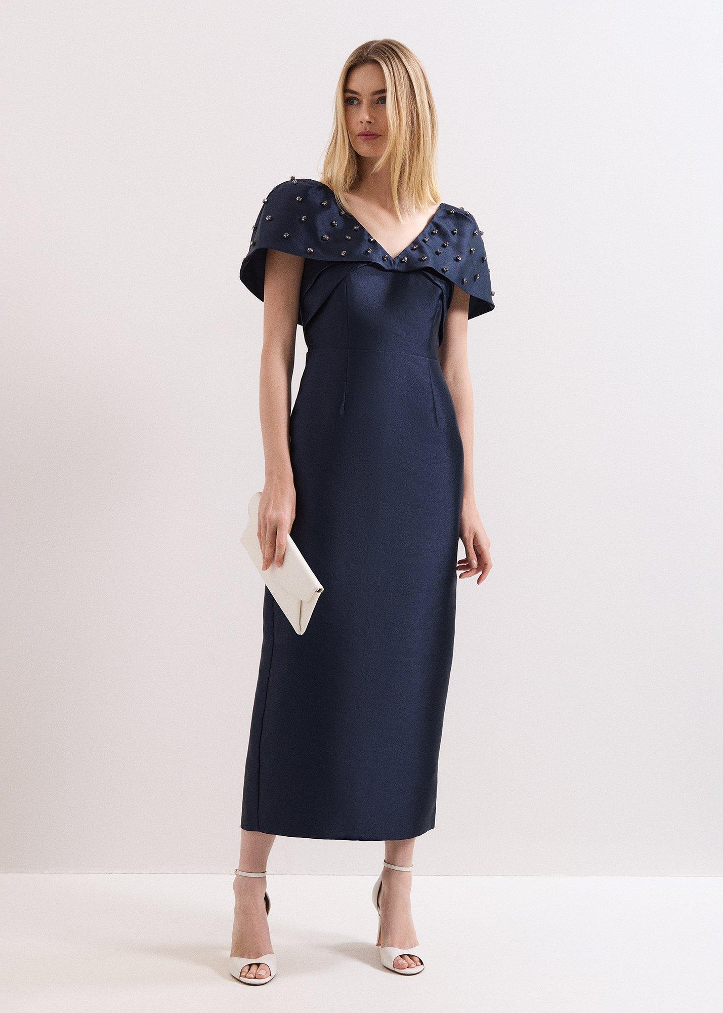 ${product-id}-Erina Navy Satin Twill Midi Dress-Navy-${view-type}
