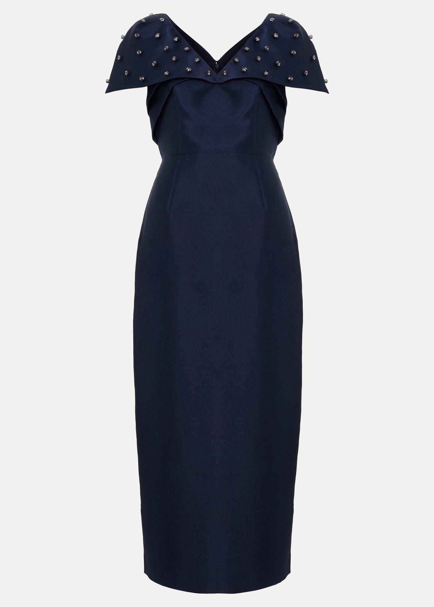 ${product-id}-Erina Navy Satin Twill Midi Dress-Navy-${view-type}