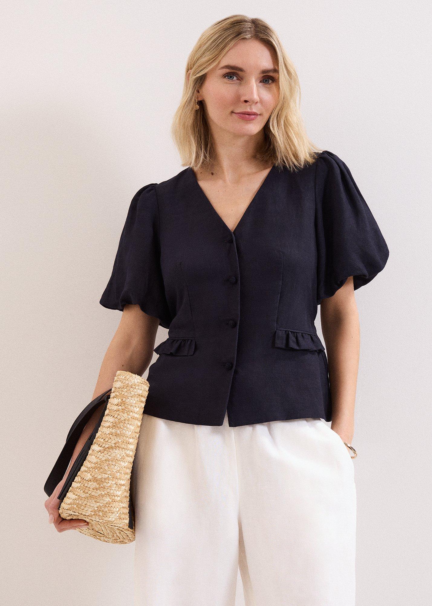 Audrey Linen Blouse