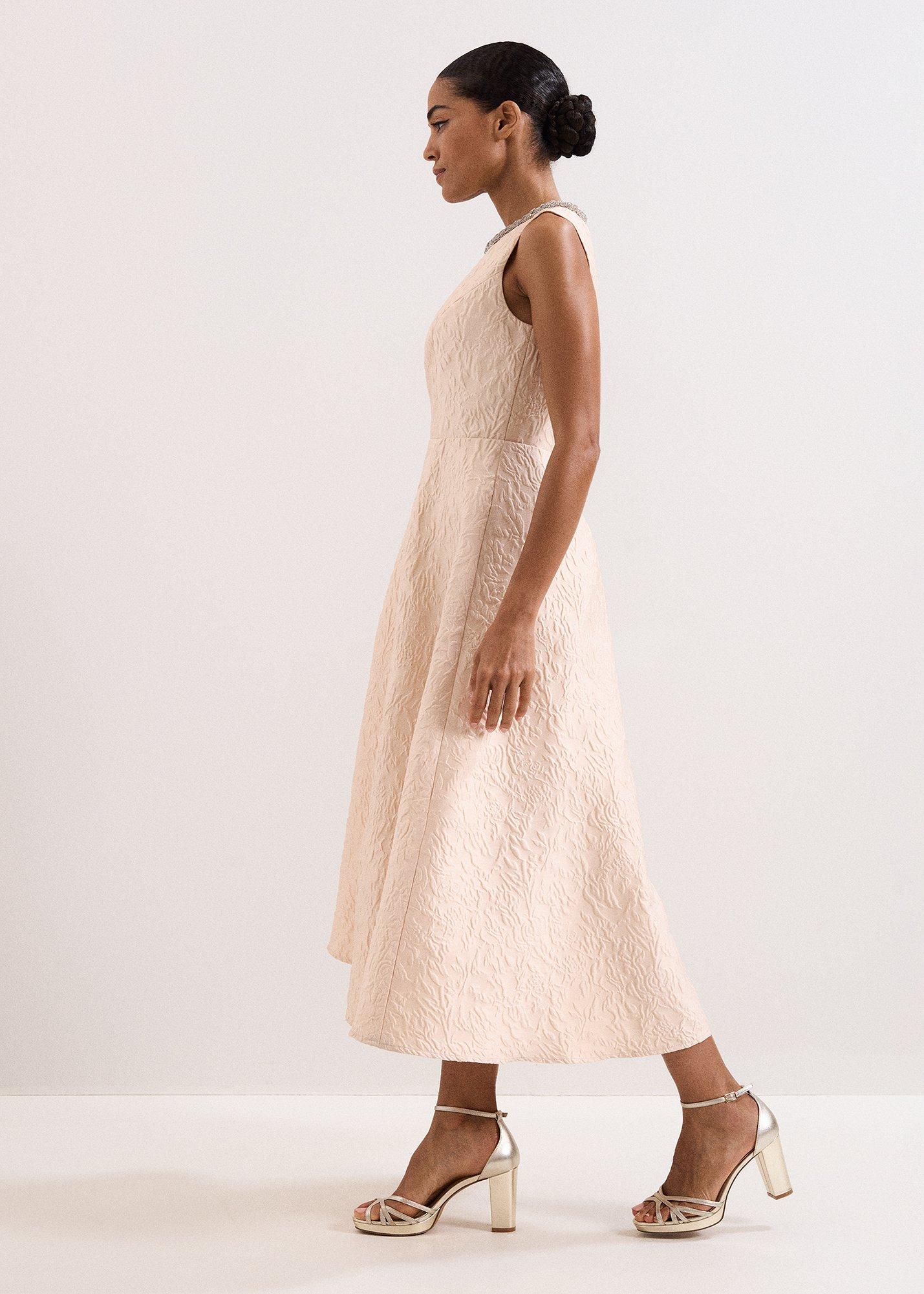 ${product-id}-Imani Cream Jacquard Midi Dress-Cream-${view-type}