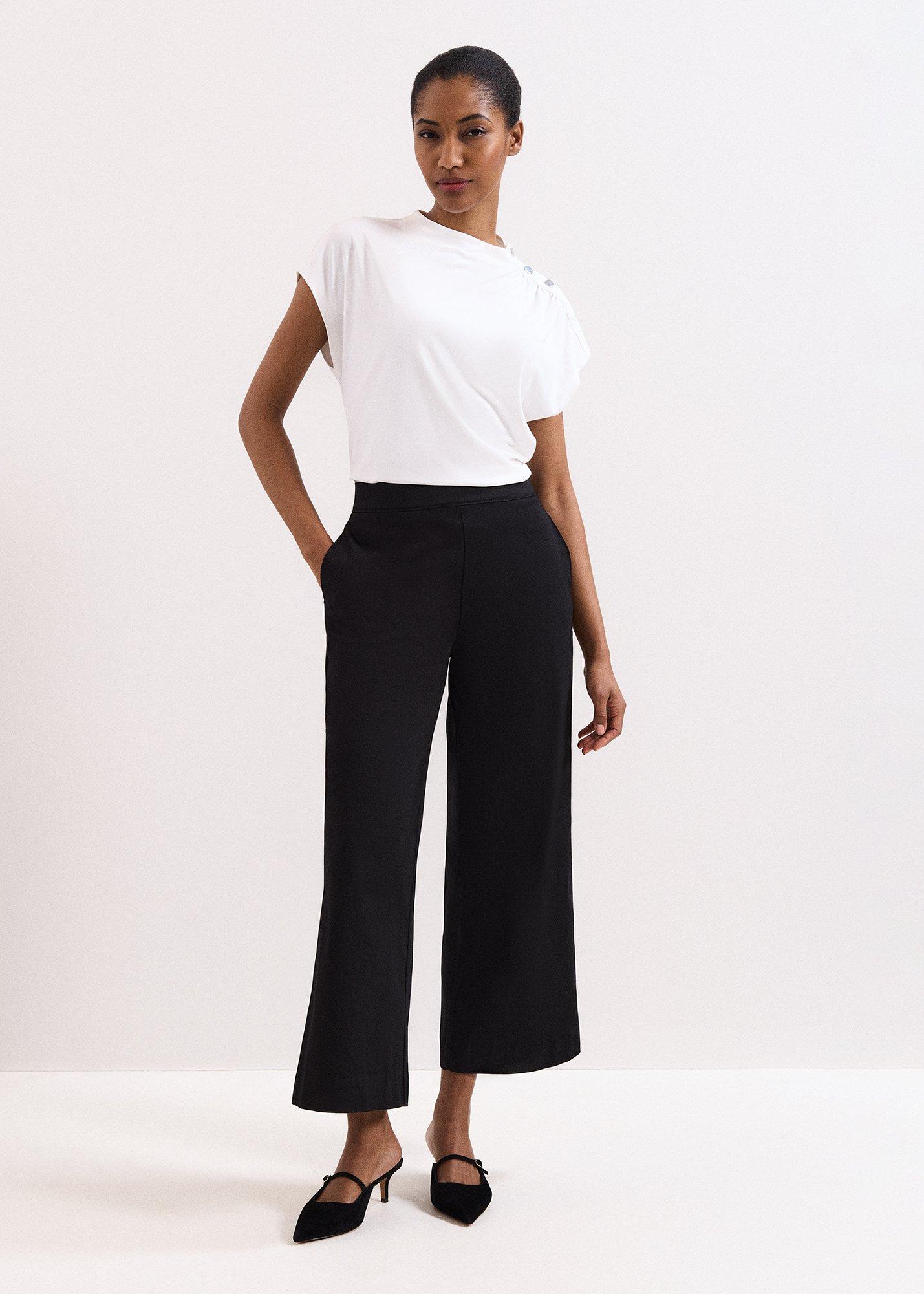 Sylvie Wide Leg Crop Trouser
