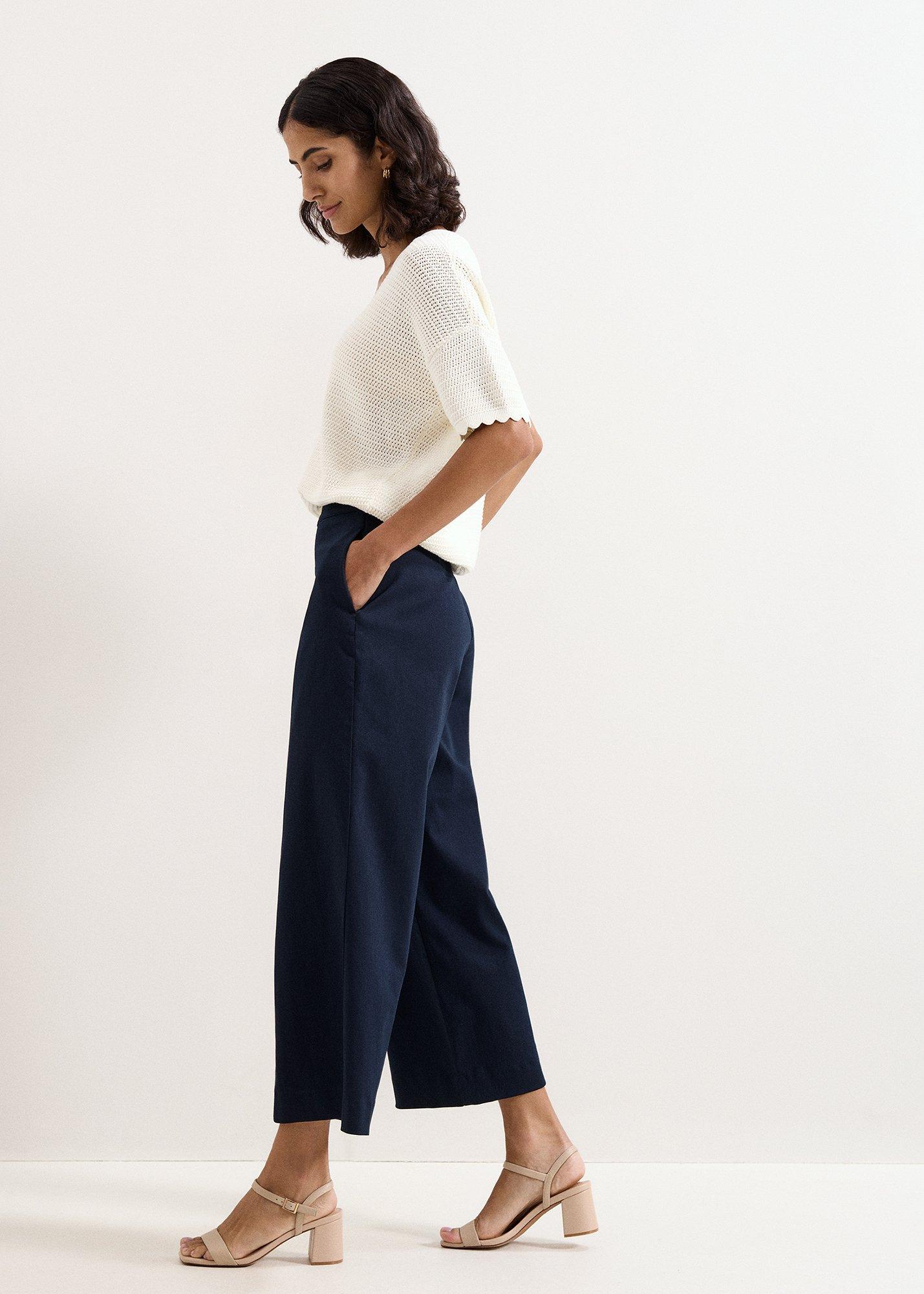 Sylvie Wide Leg Crop Trouser