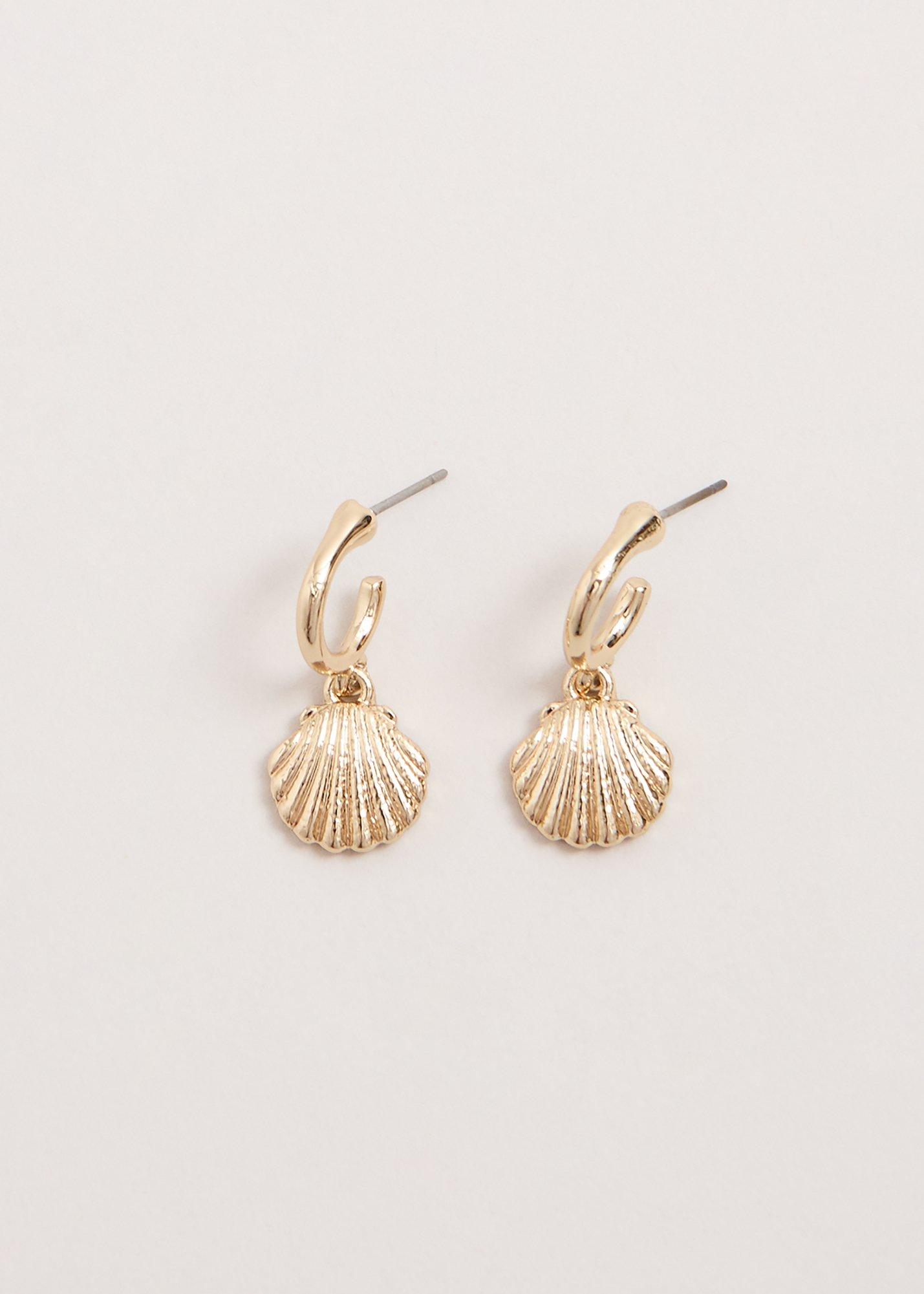 Shell Hoop Earrings