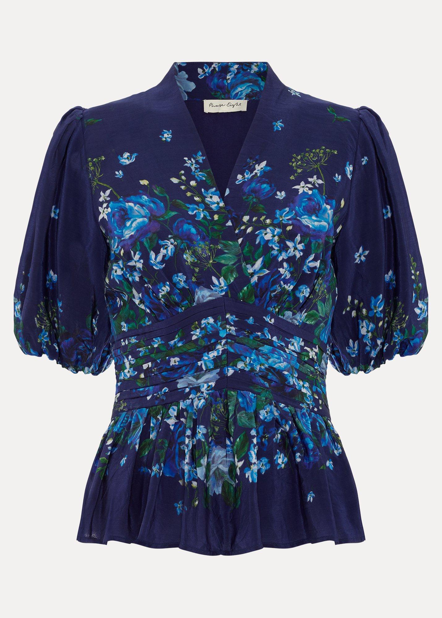${product-id}-Safa Floral Blouse.-Navy-${view-type}