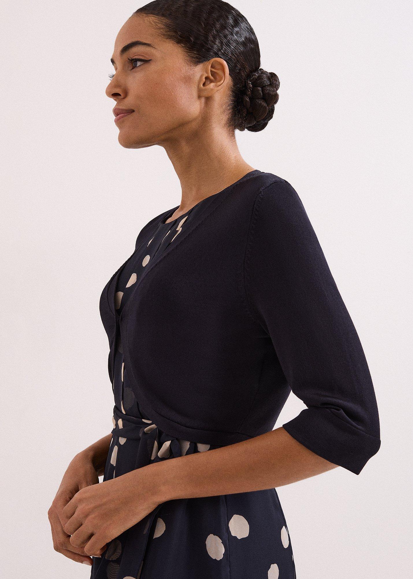 ${product-id}-Riah Bolero Shrug-Navy-${view-type}