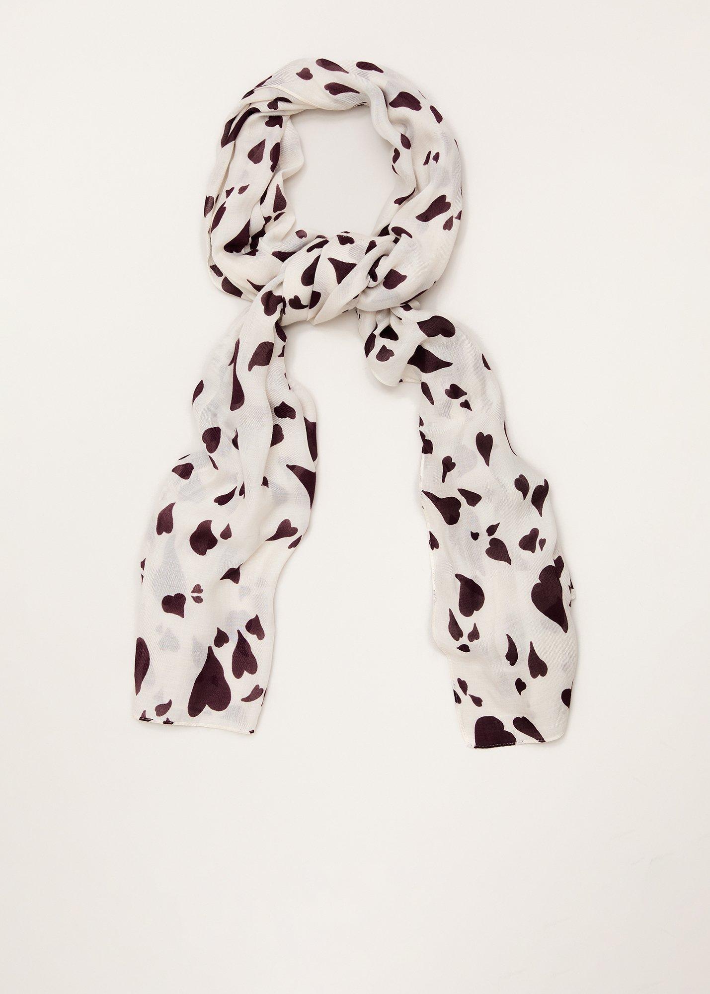 Heart Print Scarf