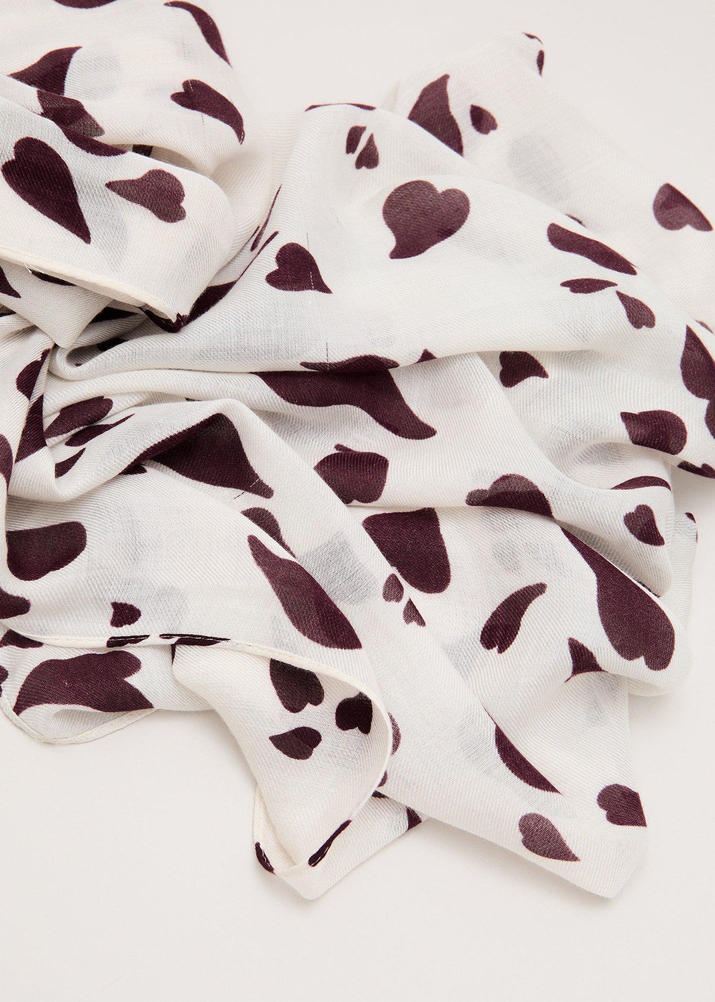 ${product-id}-Heart Print Scarf-Cream-${view-type}