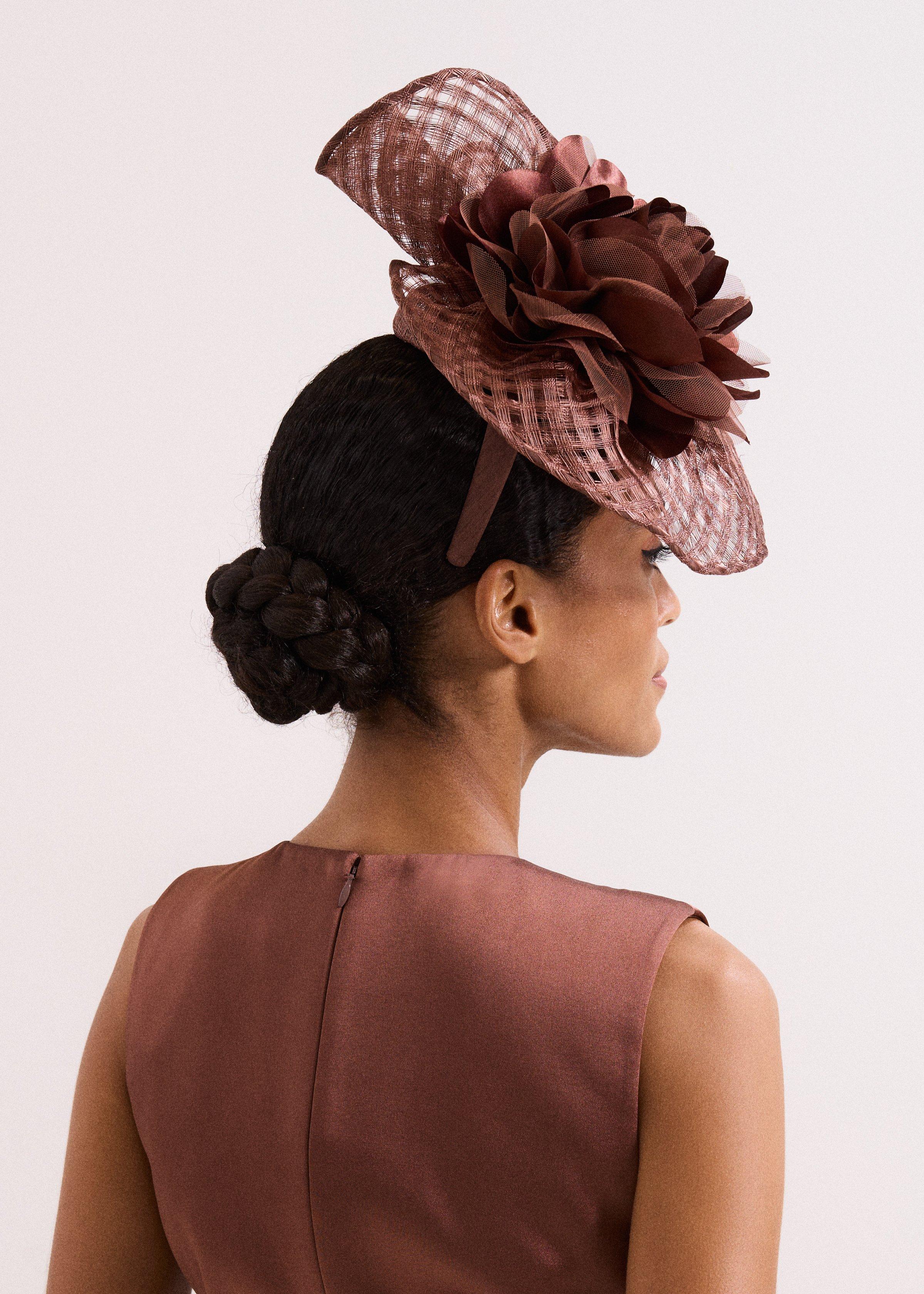 ${product-id}-Flower Freeform Fascinator-Latte-${view-type}