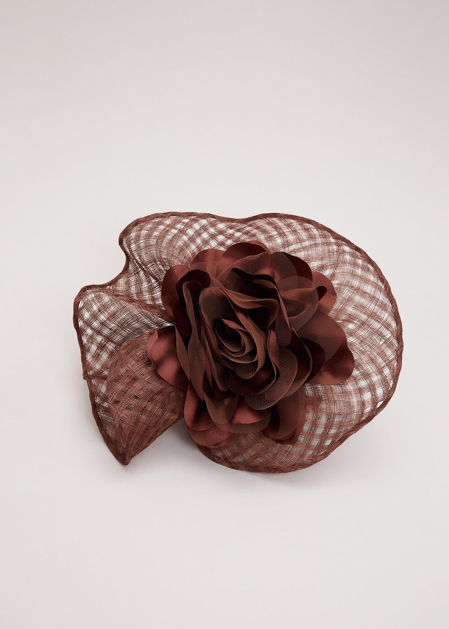 ${product-id}-Flower Freeform Fascinator-Latte-${view-type}