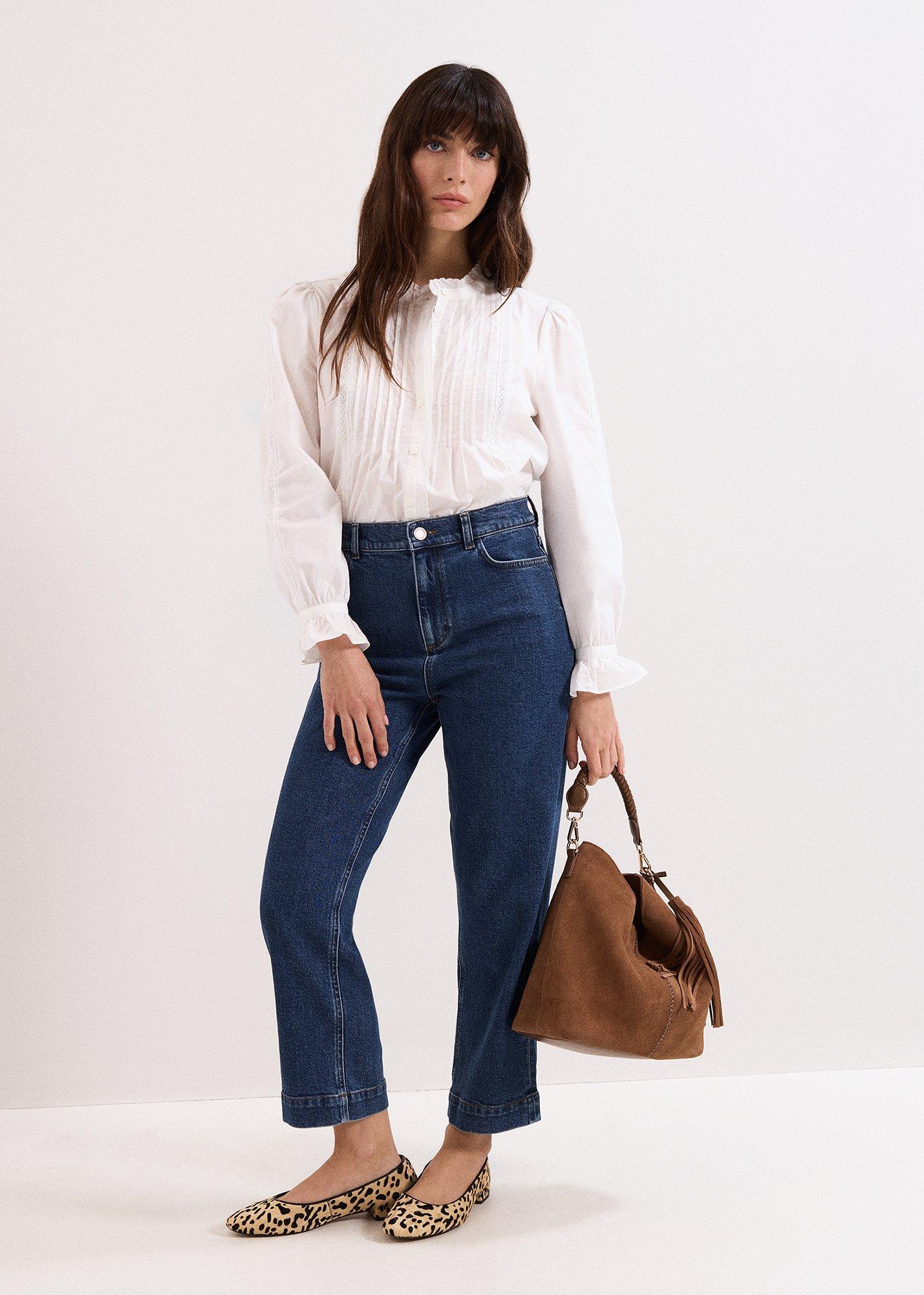 Lexi Authentic kurze Straight Jeans in mittlerer Waschung&nbsp;