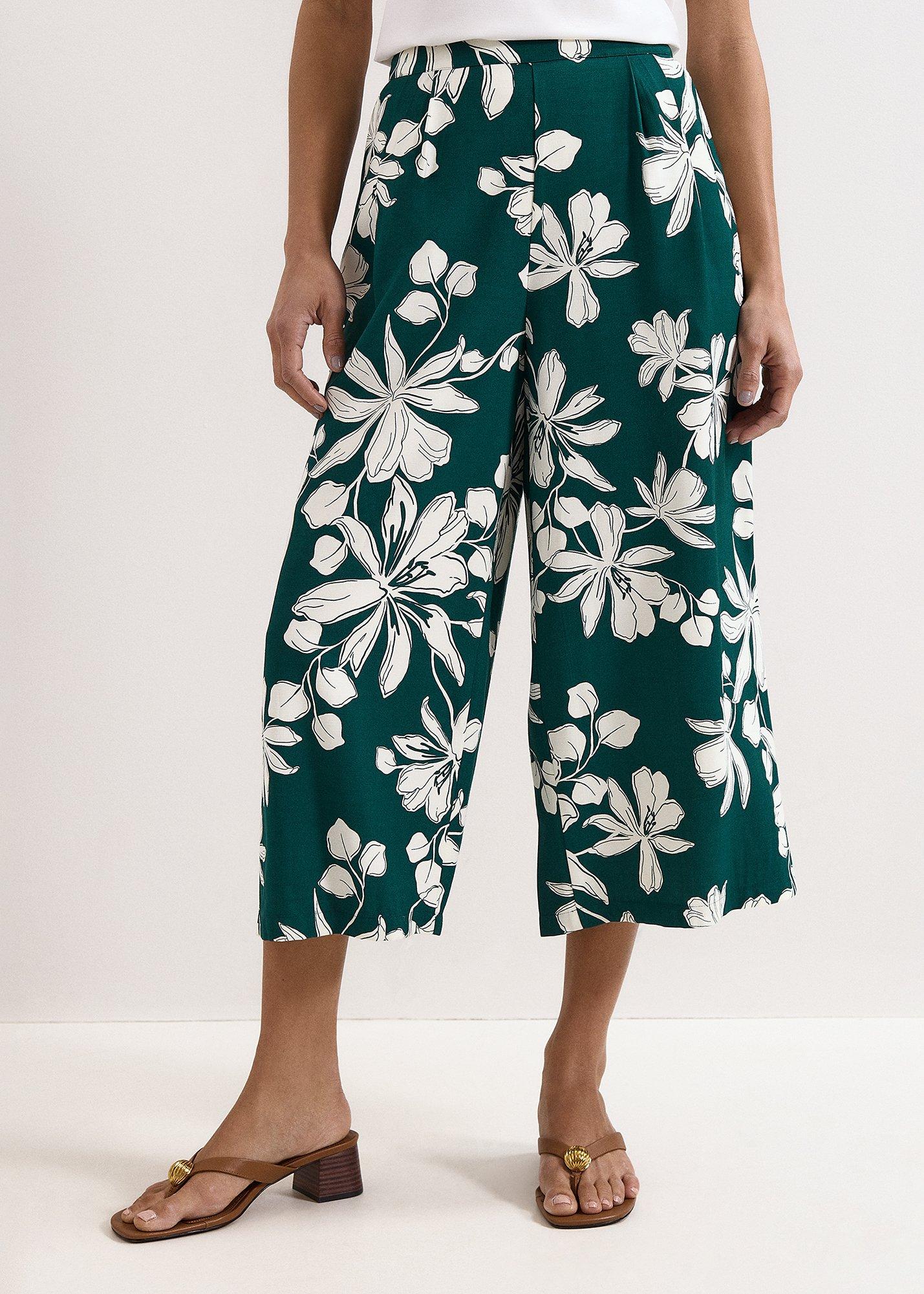 Josie Green Printed Crop Trousers
