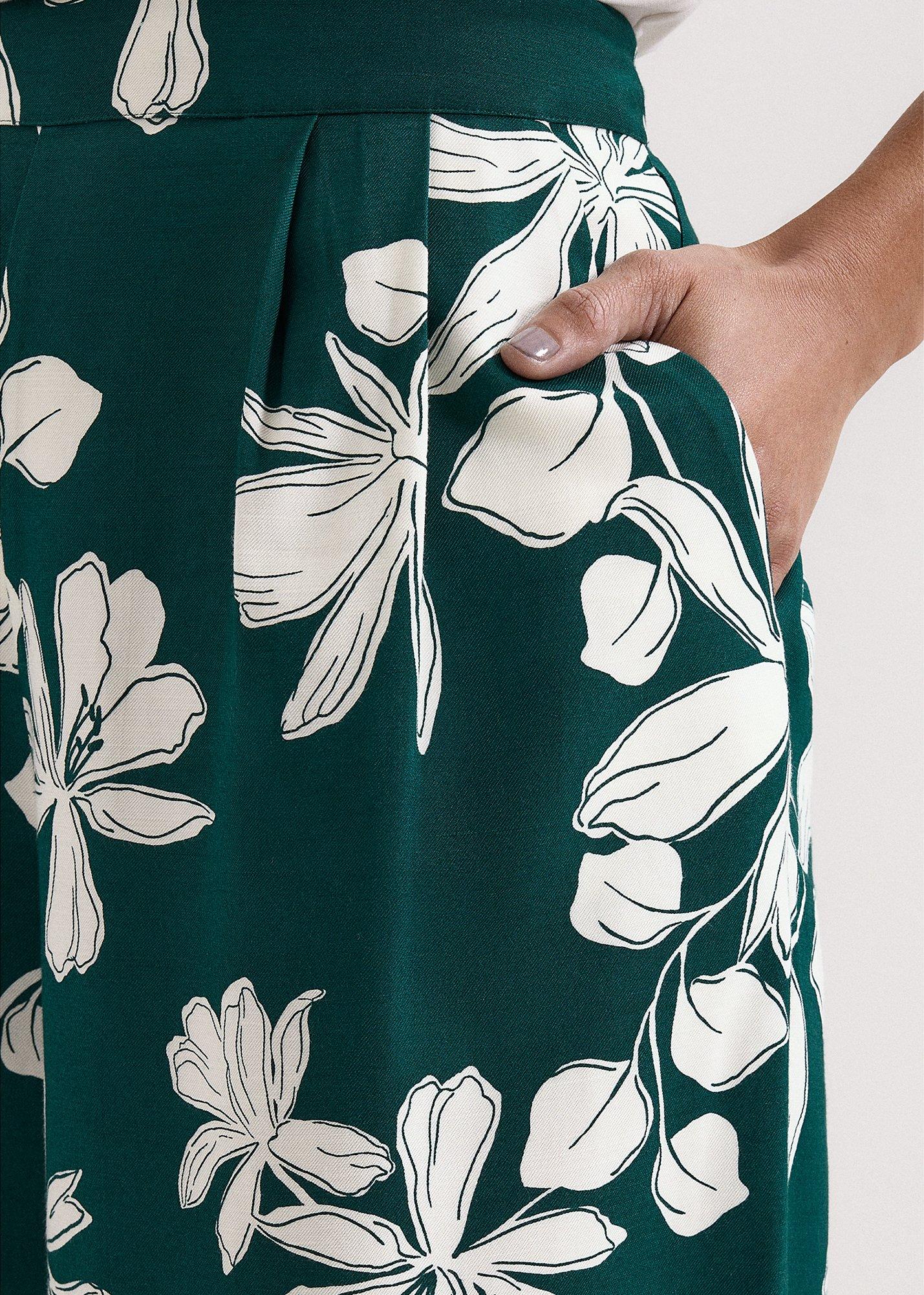 Josie Green Printed Crop Trousers