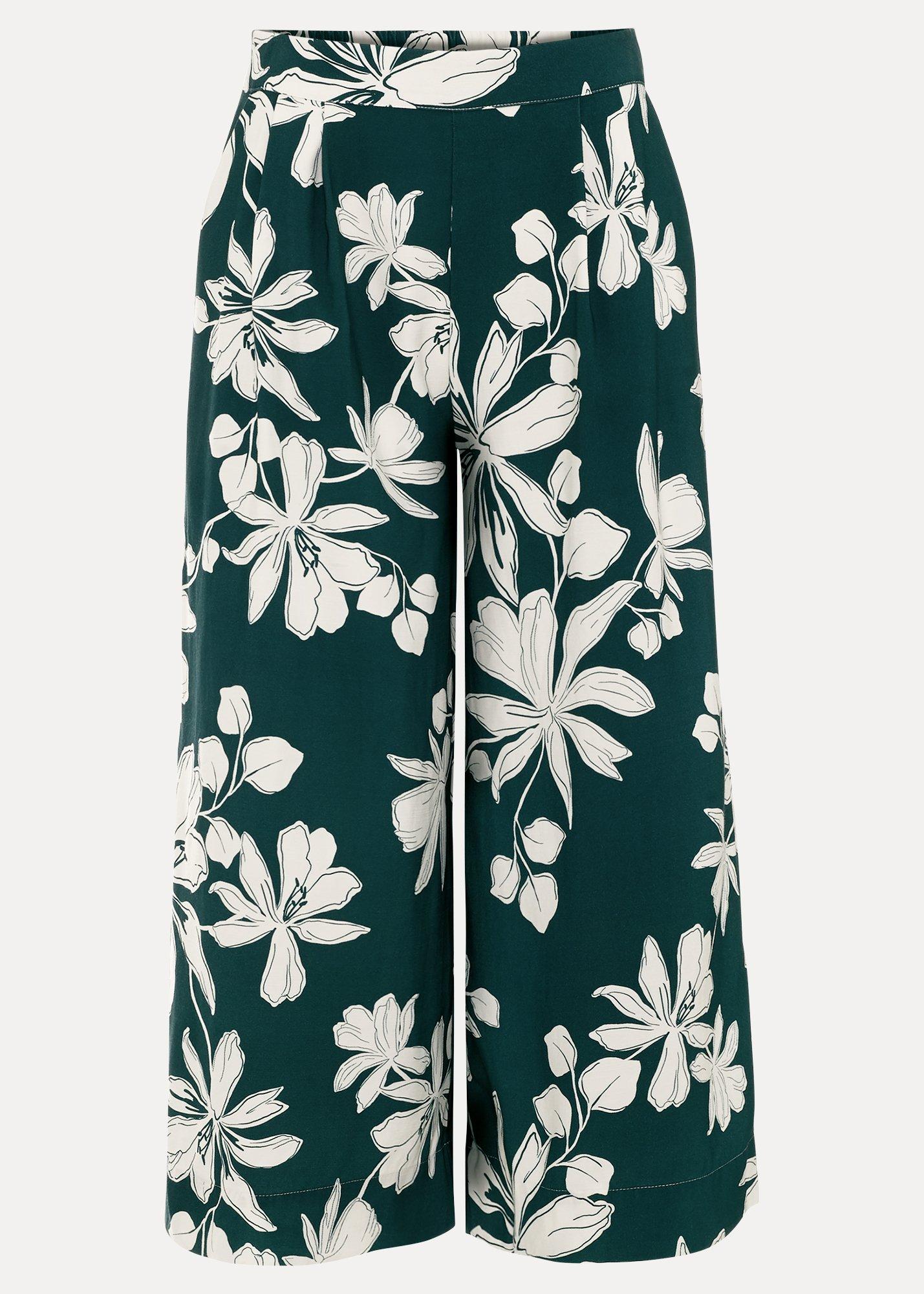 Josie Green Printed Crop Trousers
