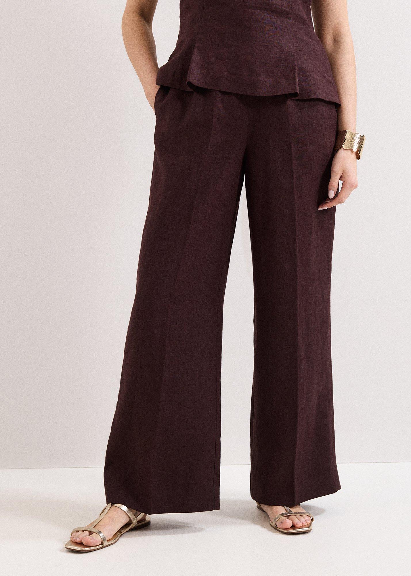 ${product-id}-Zoey Linen Trousers-Brown-${view-type}