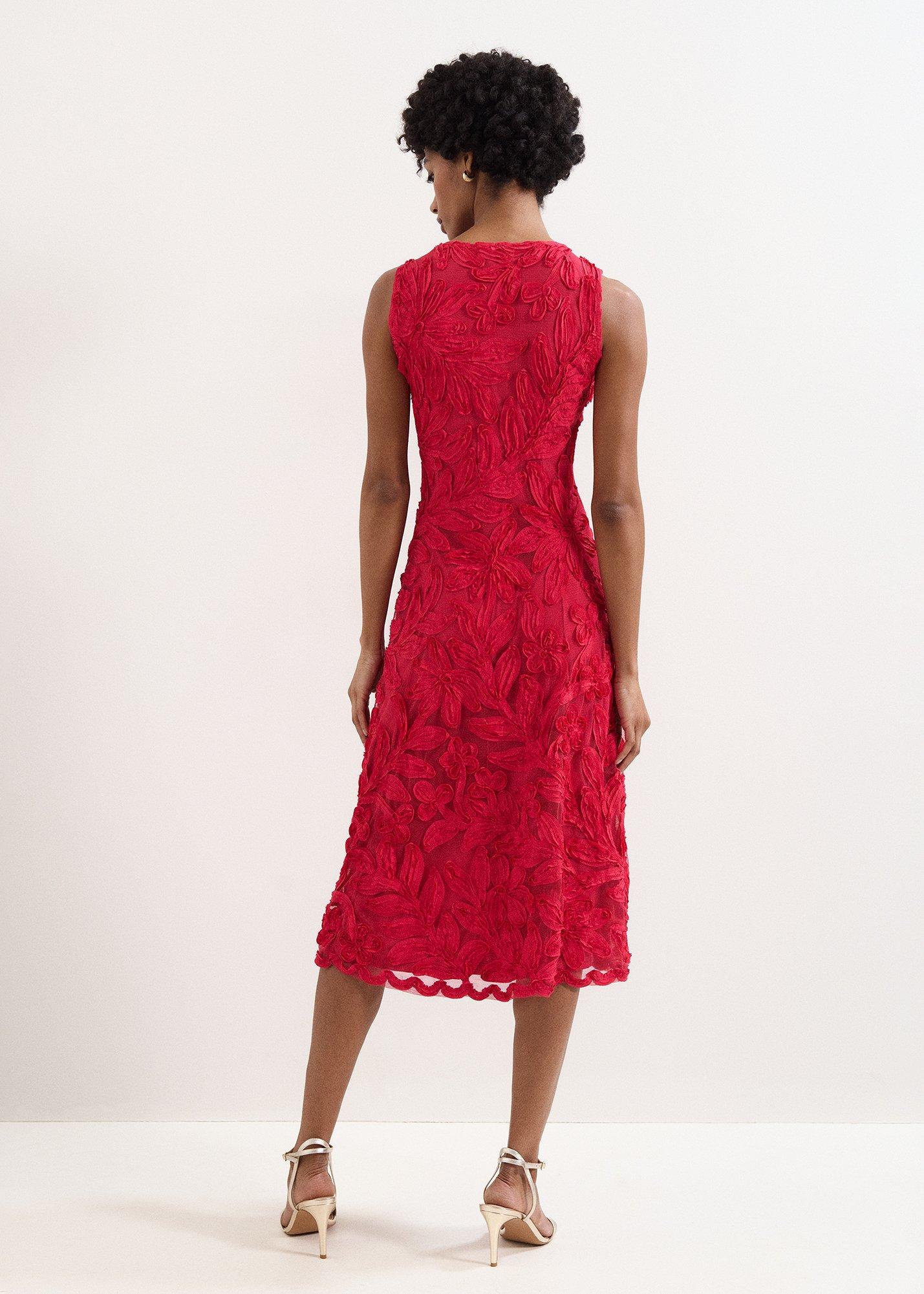 Paloma Pink Tapework Midi Dress