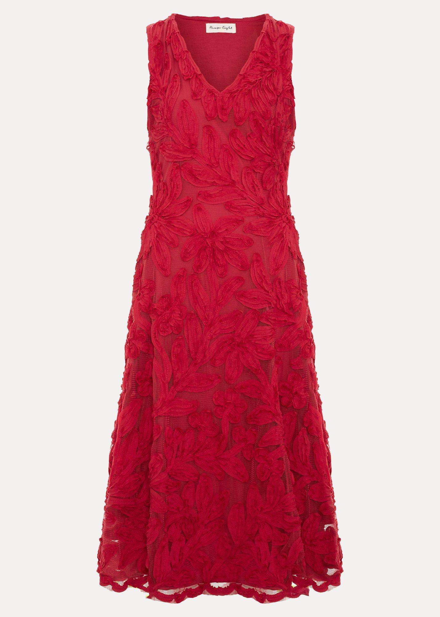 Paloma Pink Tapework Midi Dress