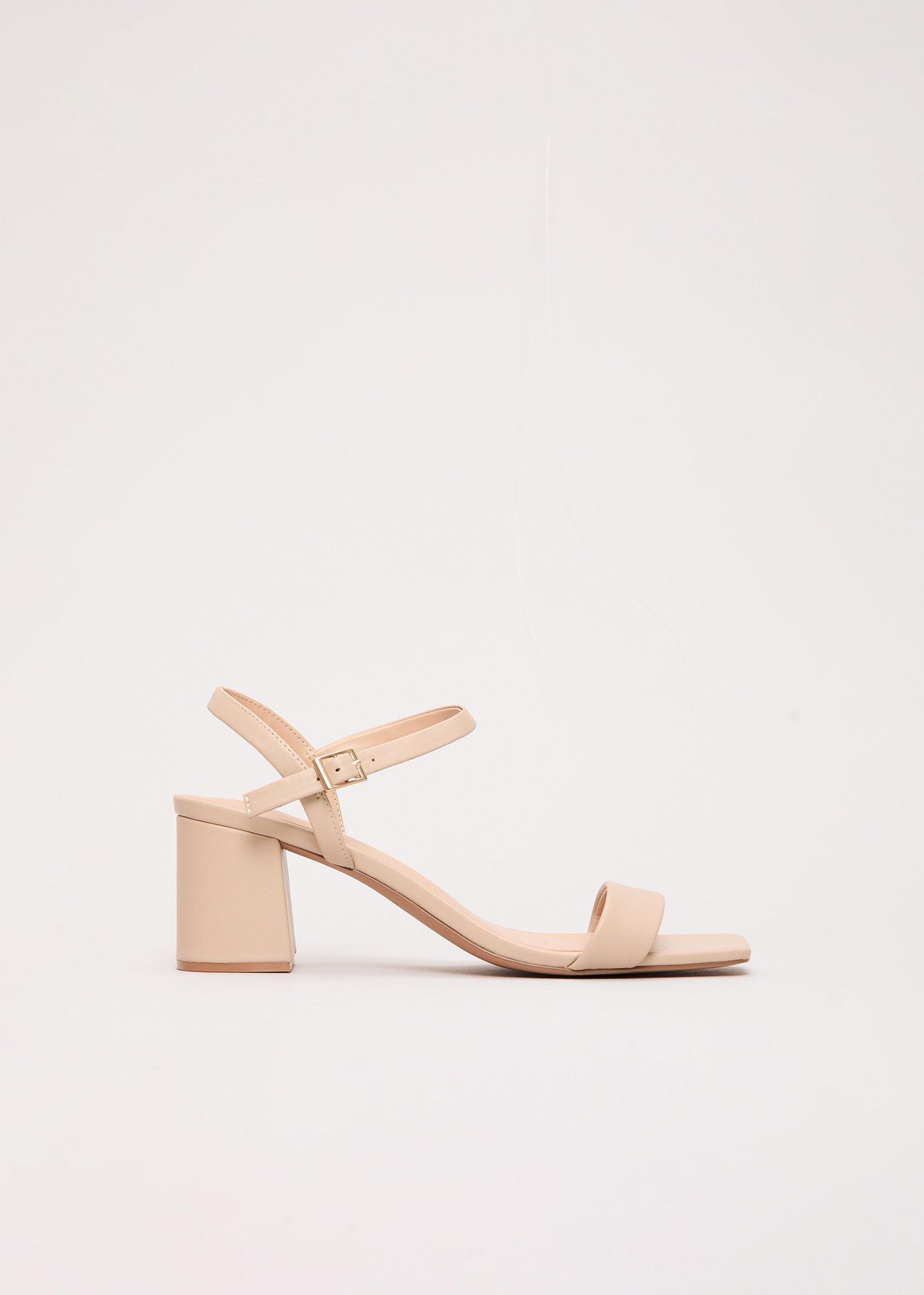 Leather Block Heel
