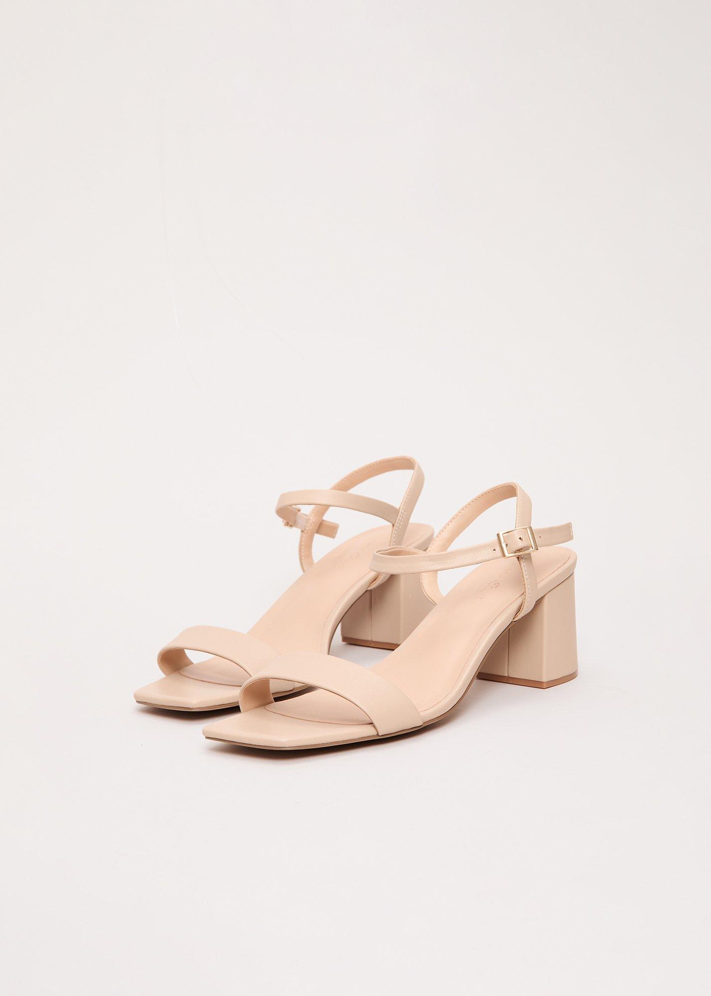 Leather Block Heel