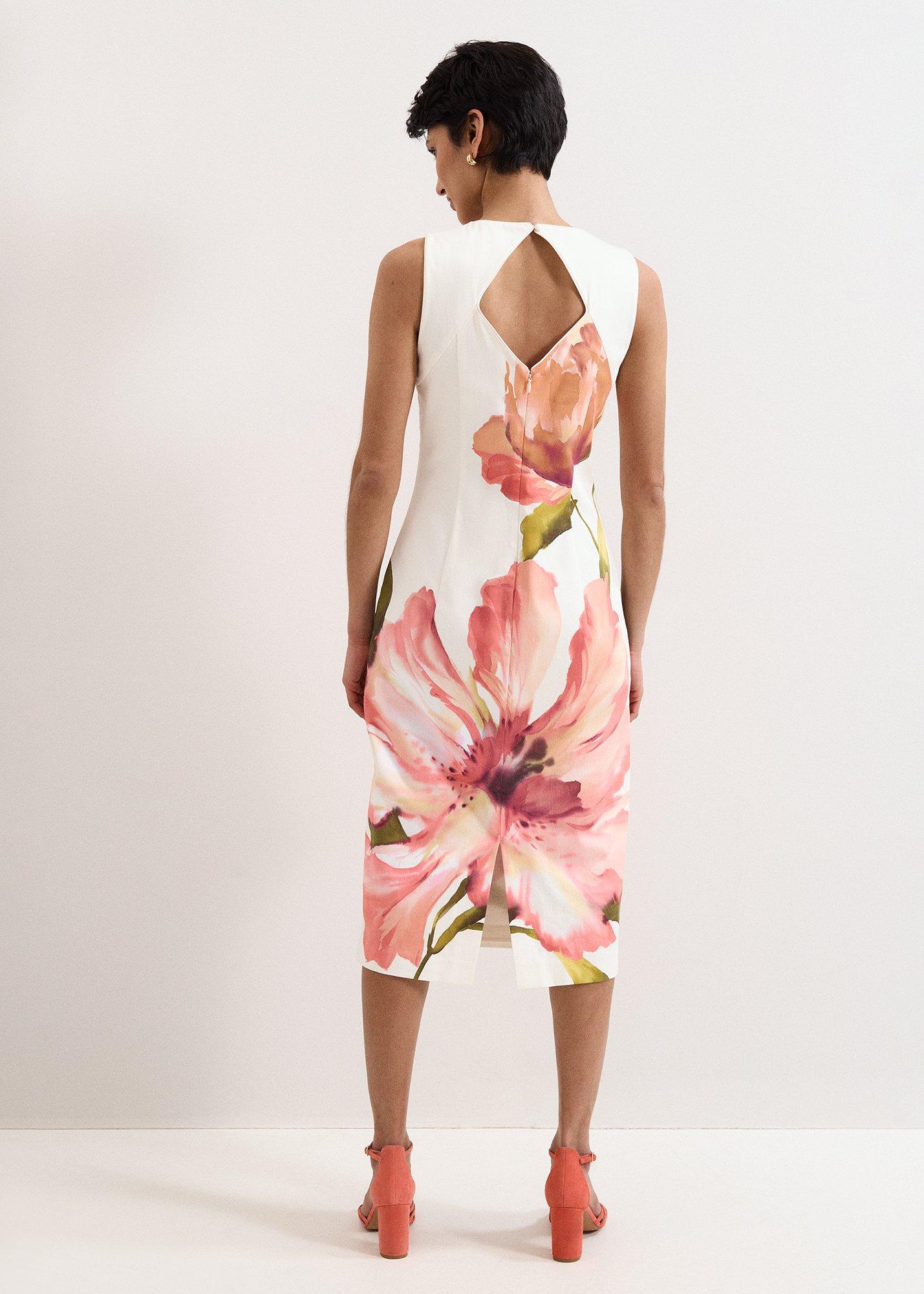 Nadina Cream Floral Shift Dress