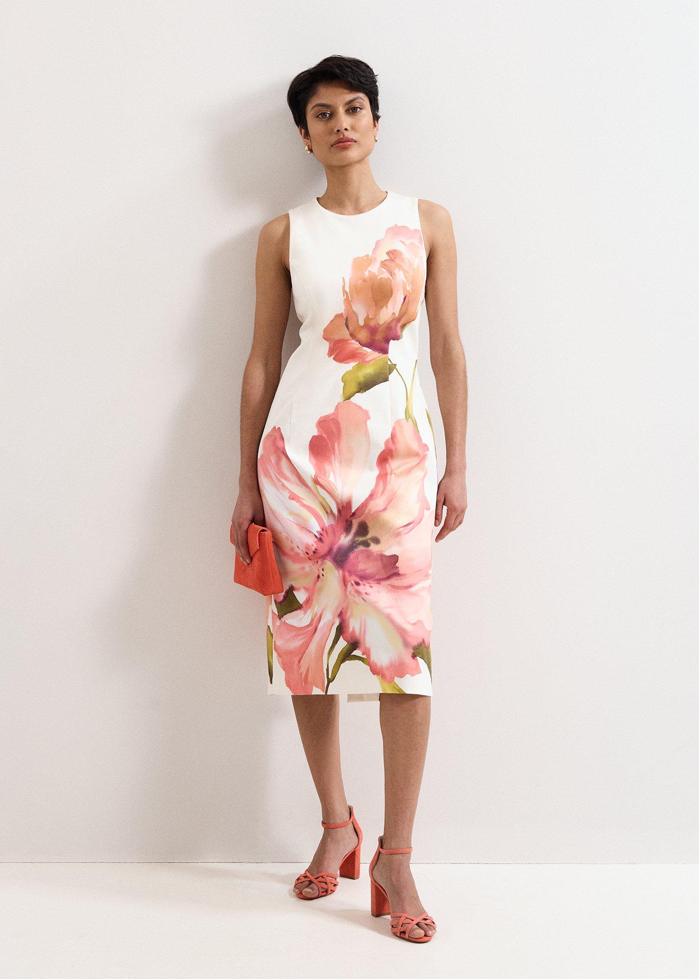 Nadina Cream Floral Shift Dress