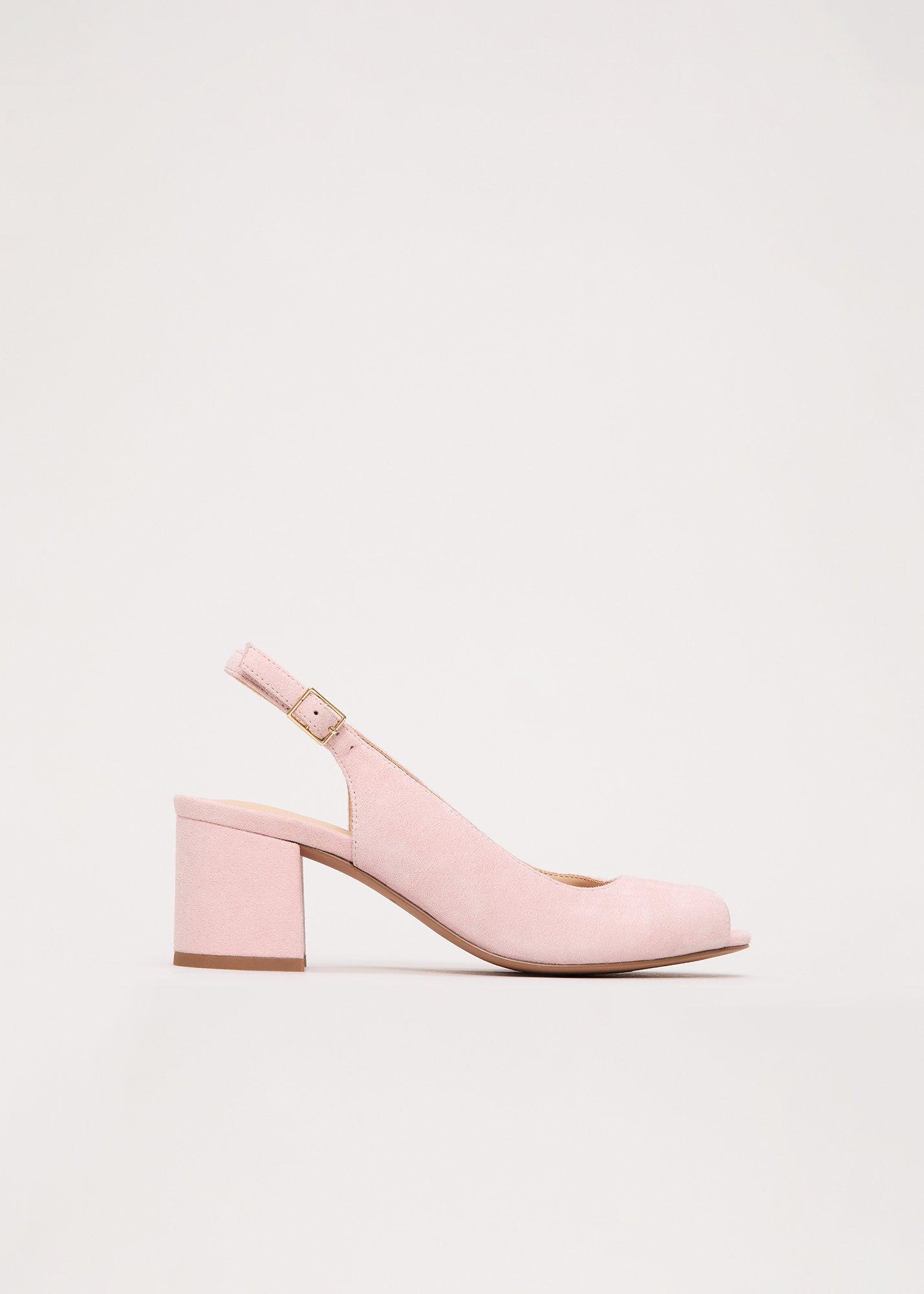 Suede Peeptoe Shoe