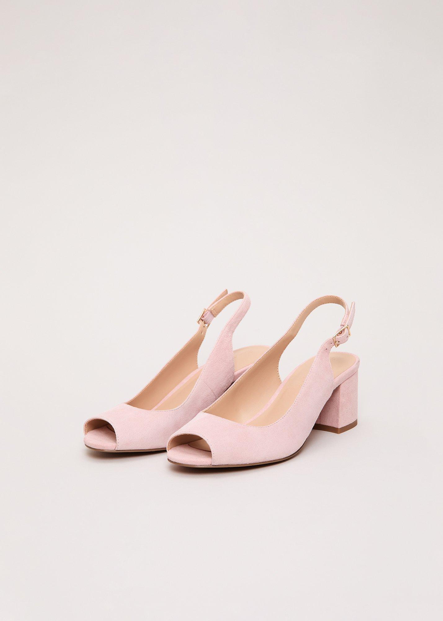 Suede Peeptoe Shoe