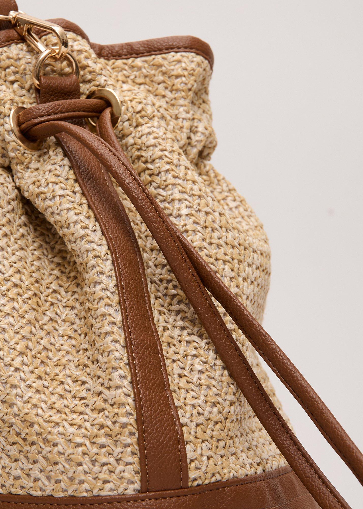 Straw Bucket Bag