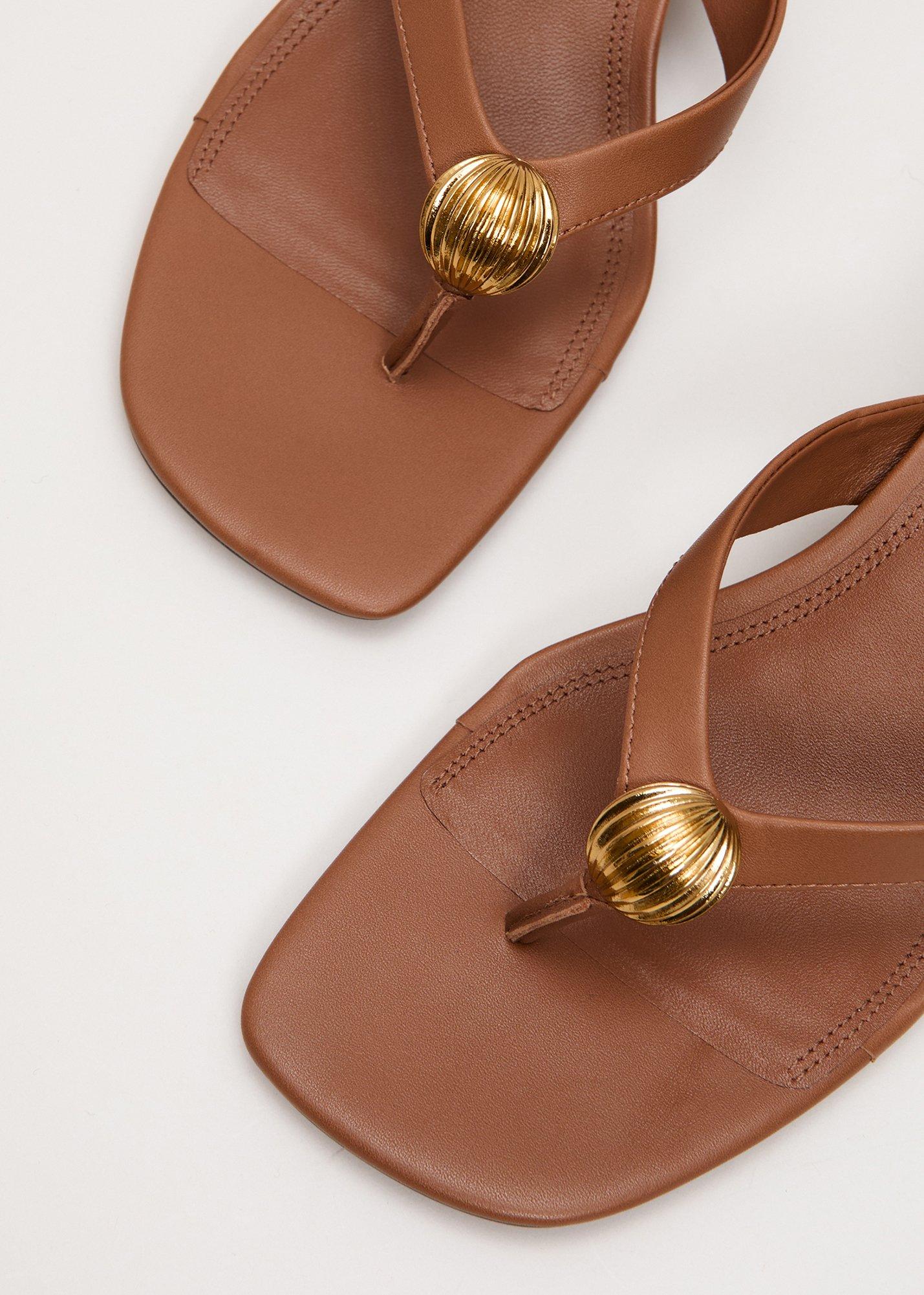 ${product-id}-Metal Trim Sandals-Tan-${view-type}