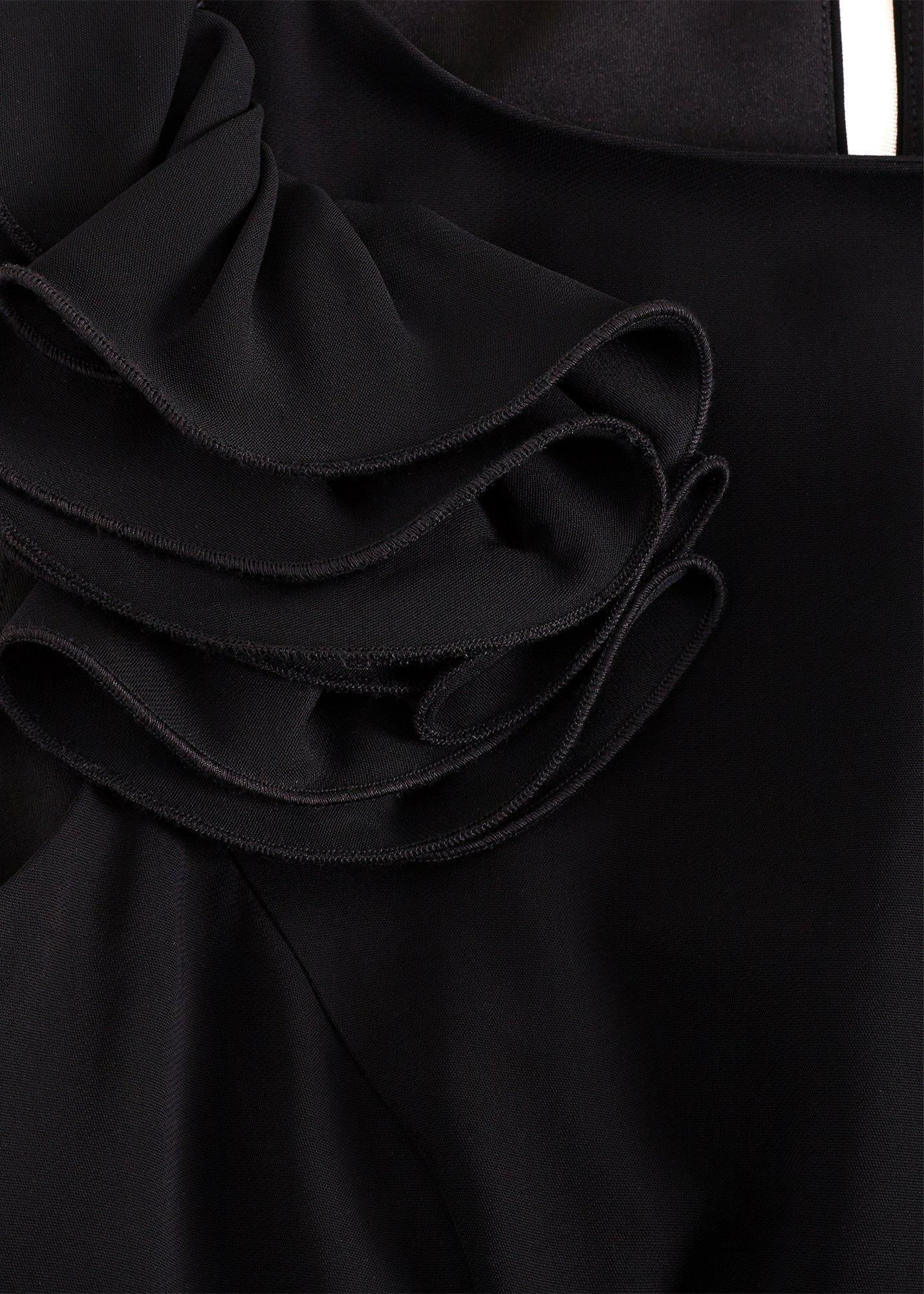 ${product-id}-Perla Satin Dress-Black/Ivory-${view-type}
