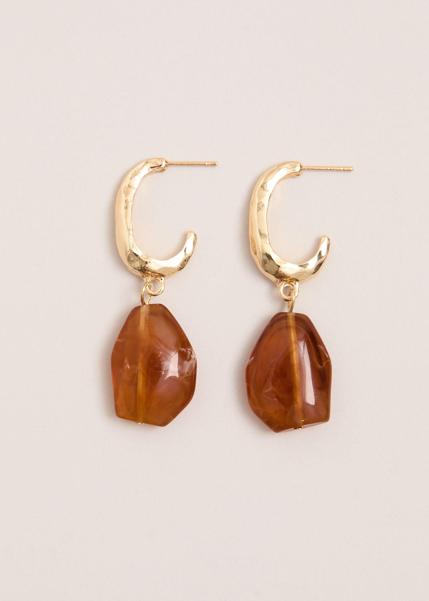 Drop Stone Earrings