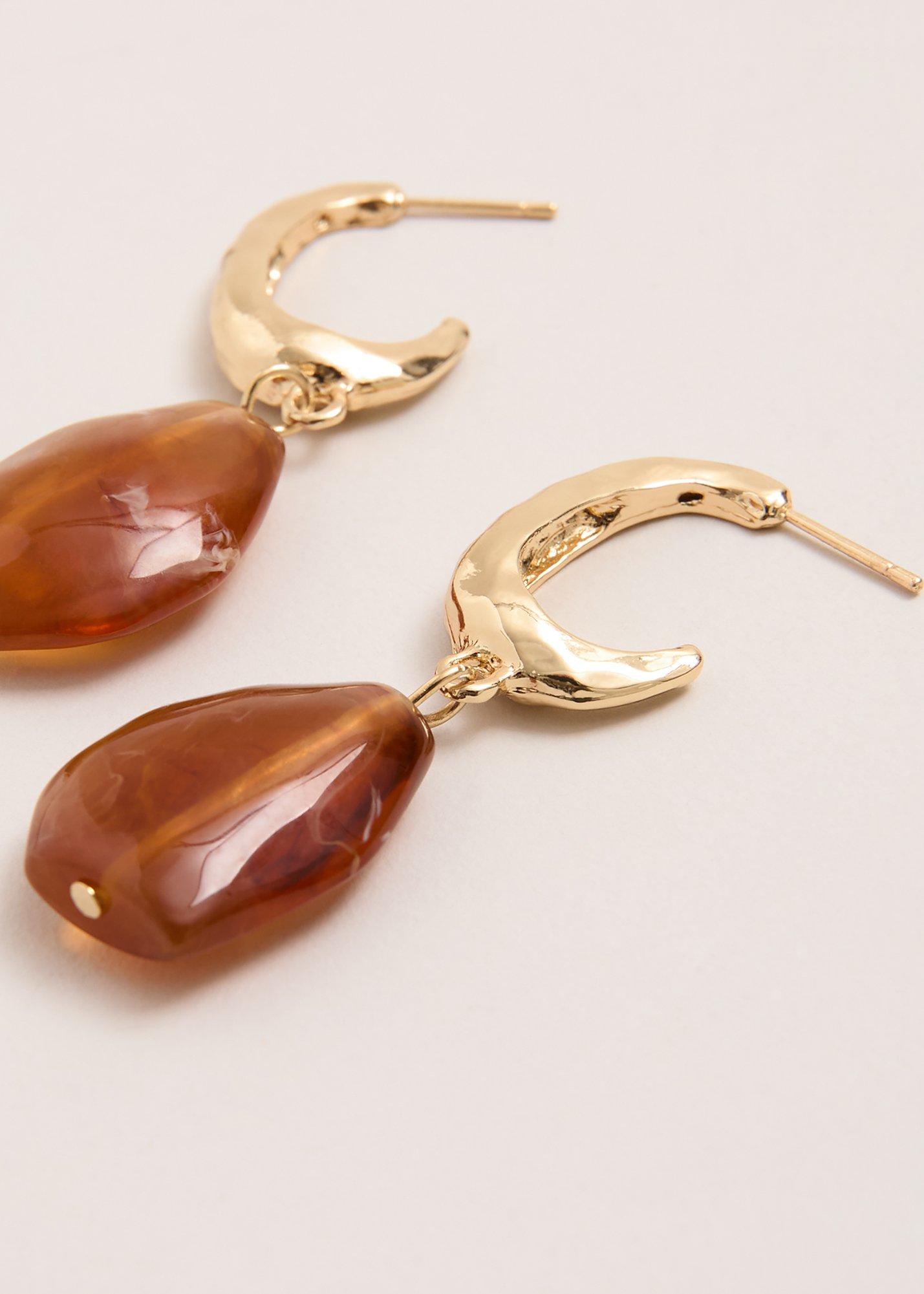 Drop Stone Earrings