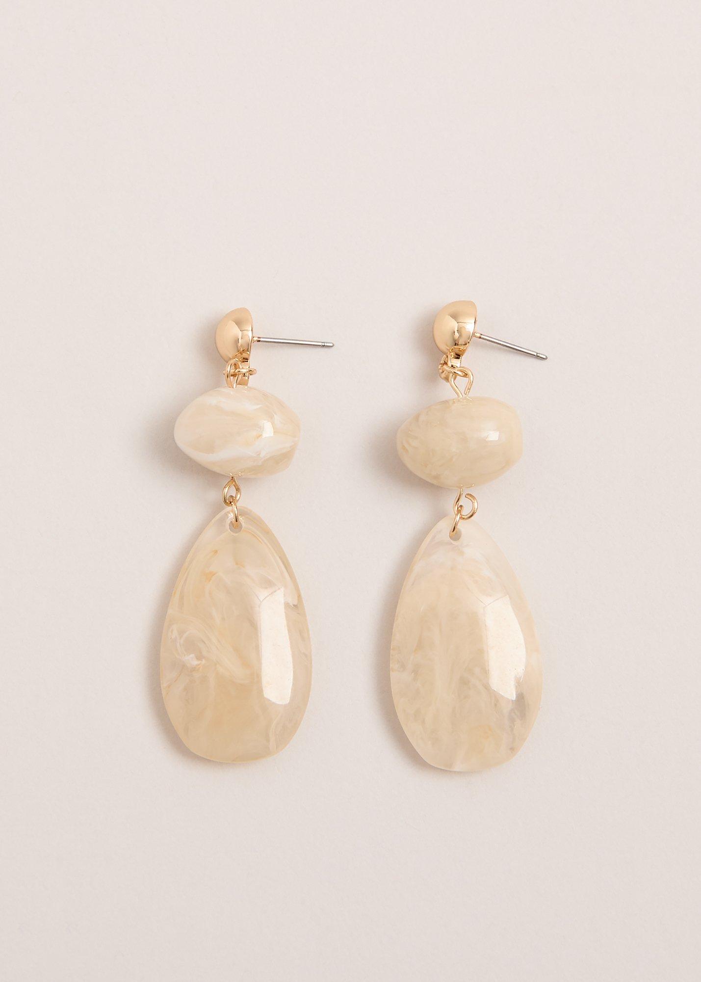 Drop Stone Earrings