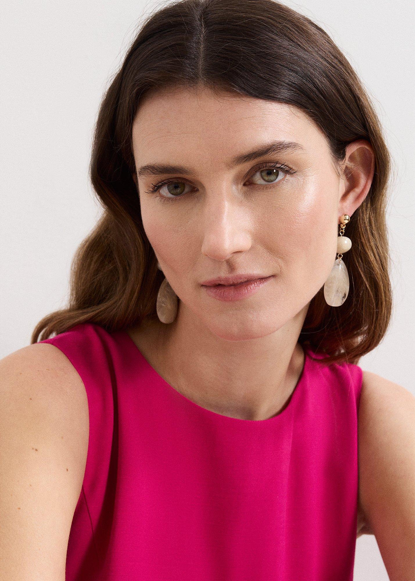 ${product-id}-Drop Stone Earrings-Ivory-${view-type}