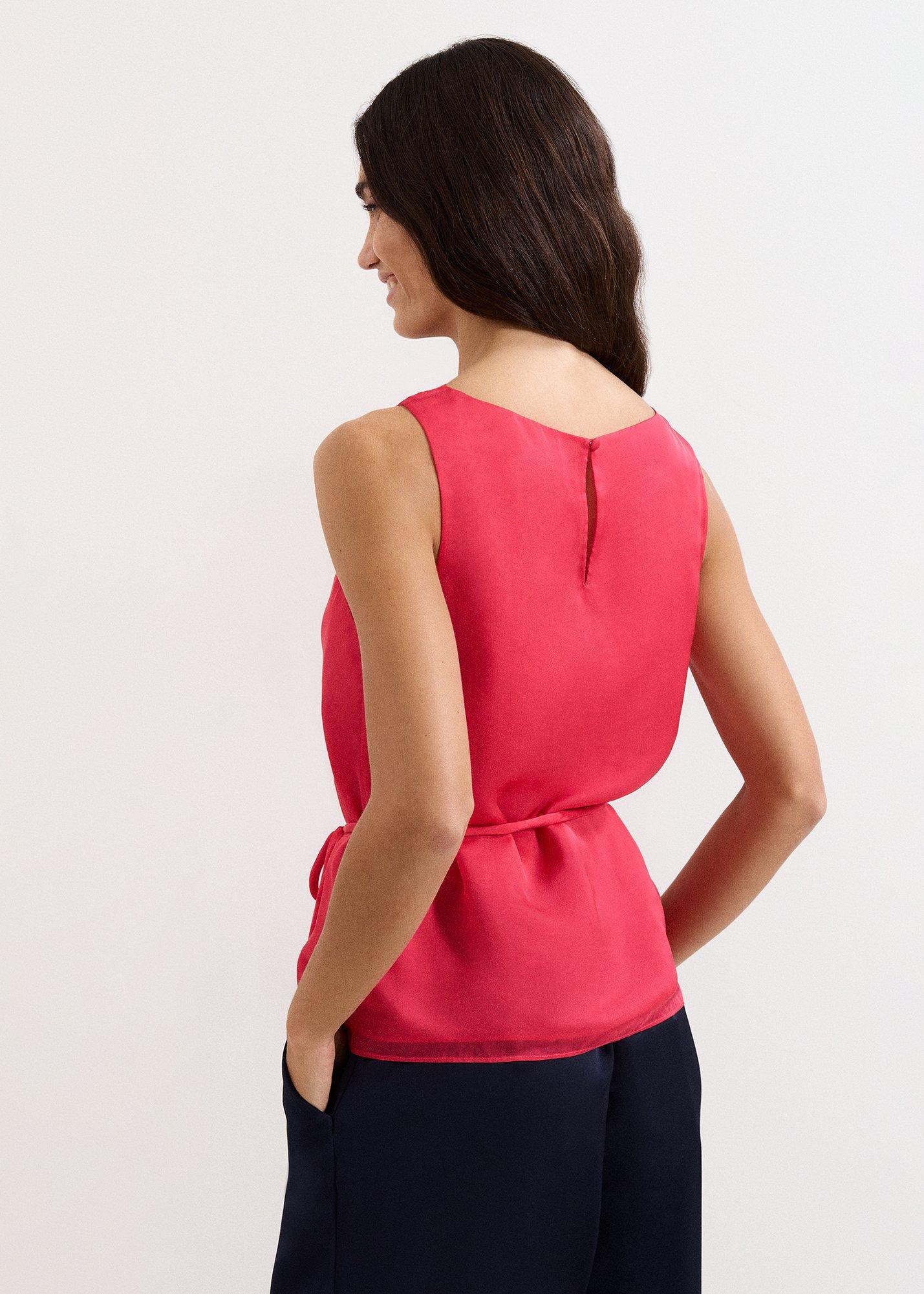 Hazel Pink Silk Blouse