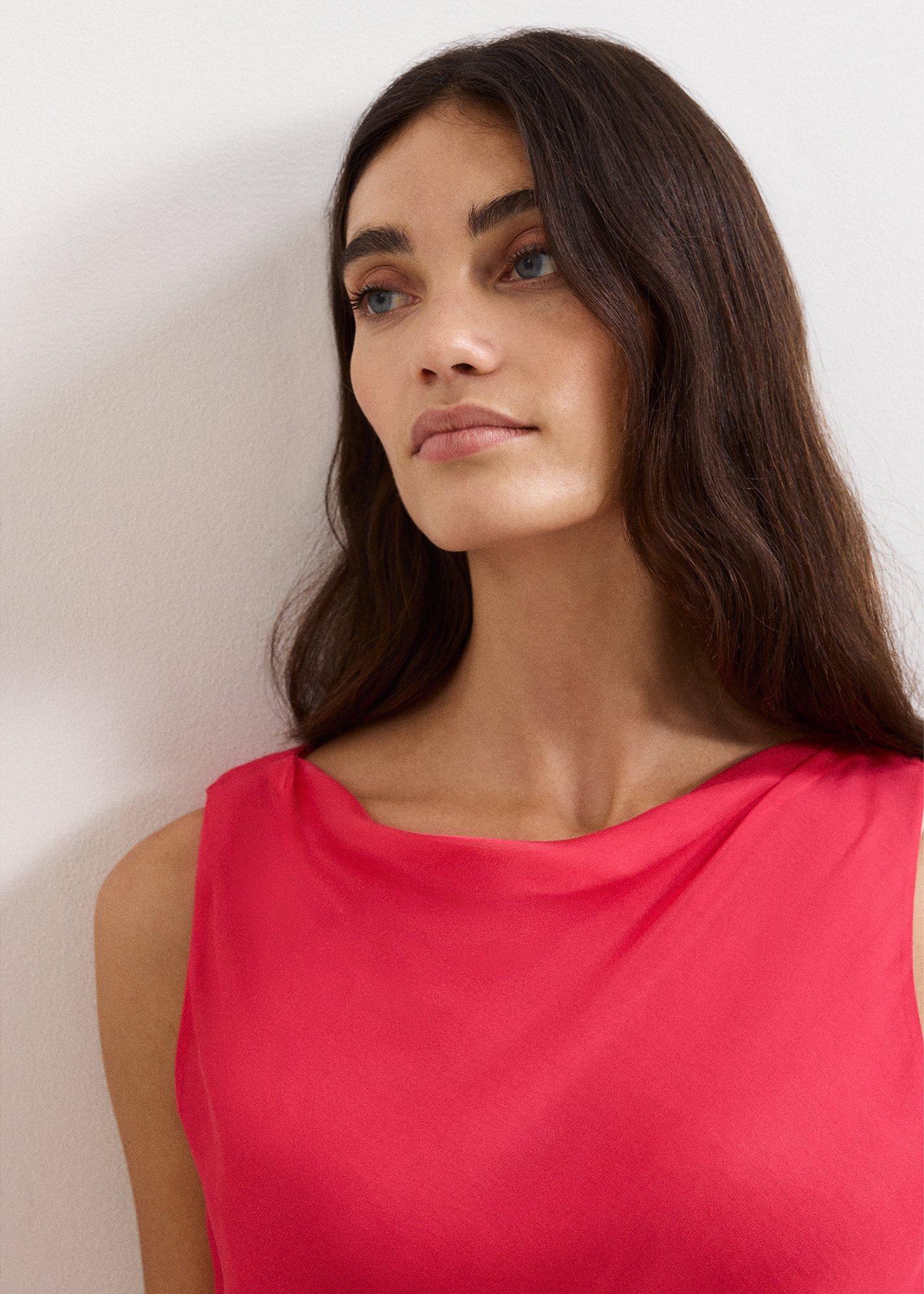Hazel Pink Silk Blouse