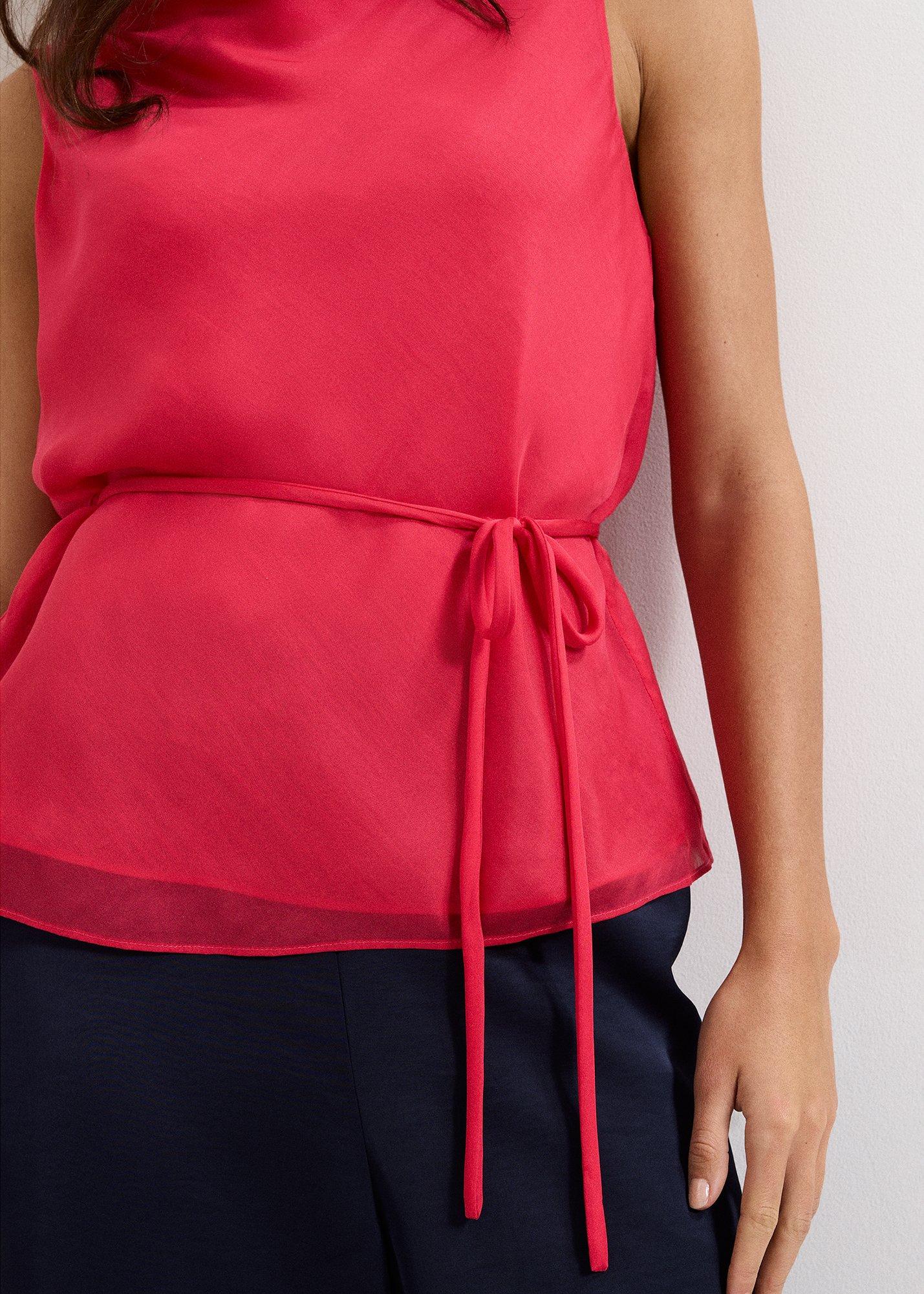 Hazel Pink Silk Blouse
