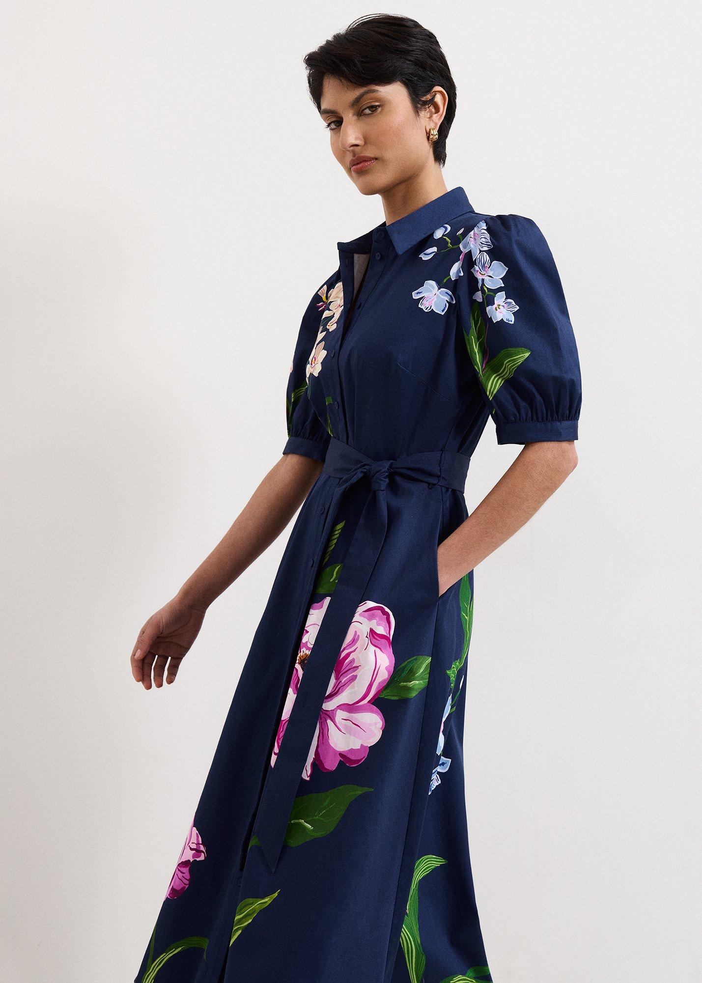 ${product-id}-Kerrie Floral Dress-Navy-${view-type}